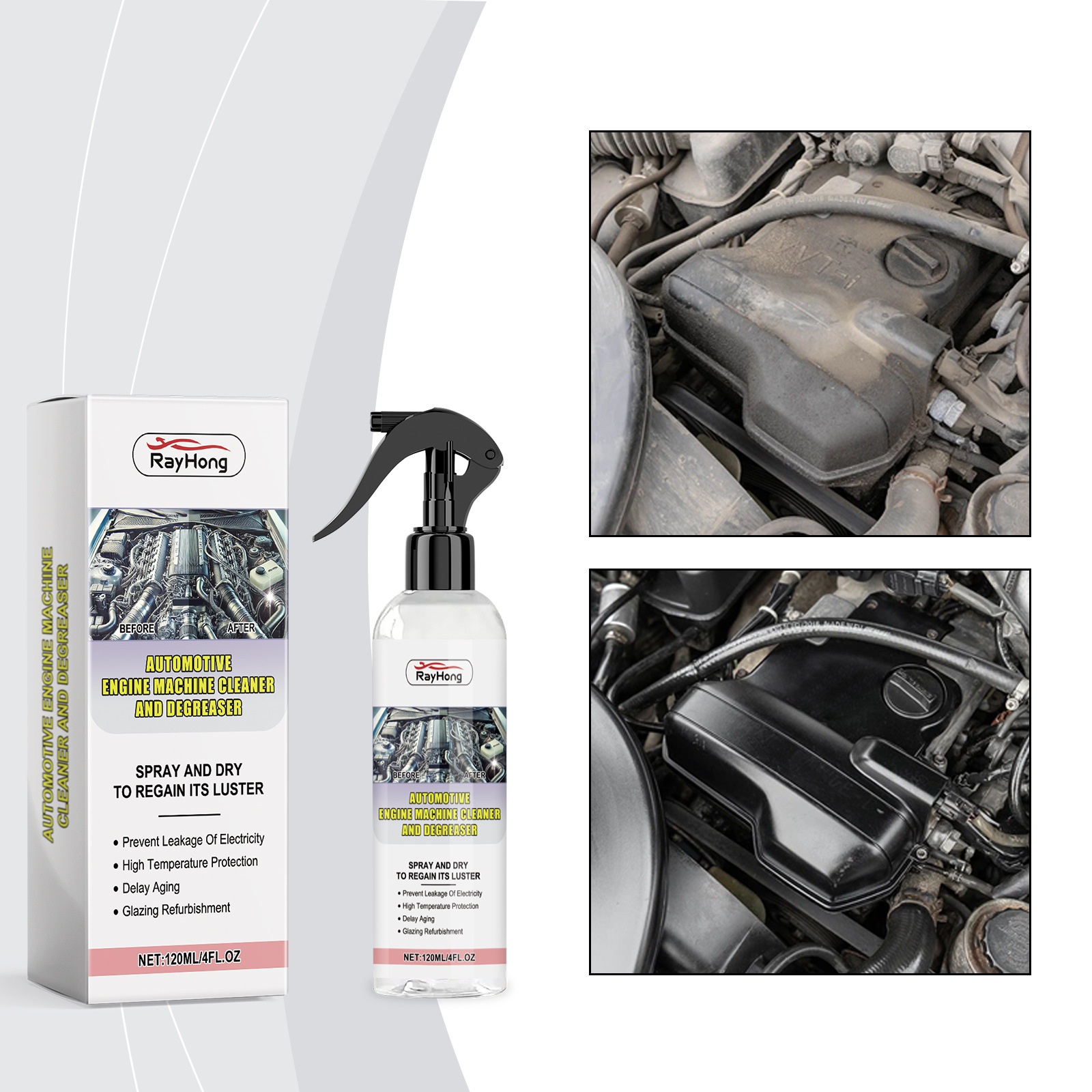 Motorreiniger, Außenreiniger, Entfetter, Zylinderkopfreiniger – 120 Ml -- Dtekgaz