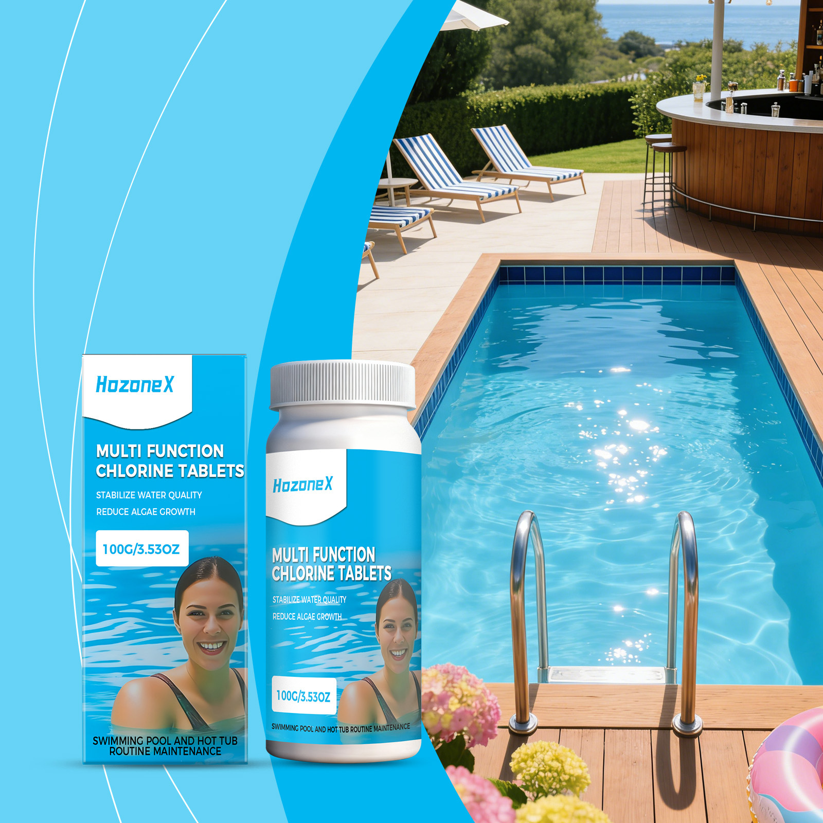 Multifunktionale Poolreinigungstücher Für Die Tägliche Poolreinigung Und Fleckenentfernung Praktisch Und Einfach In Der Anwendung – 100 G -- Biemmedue