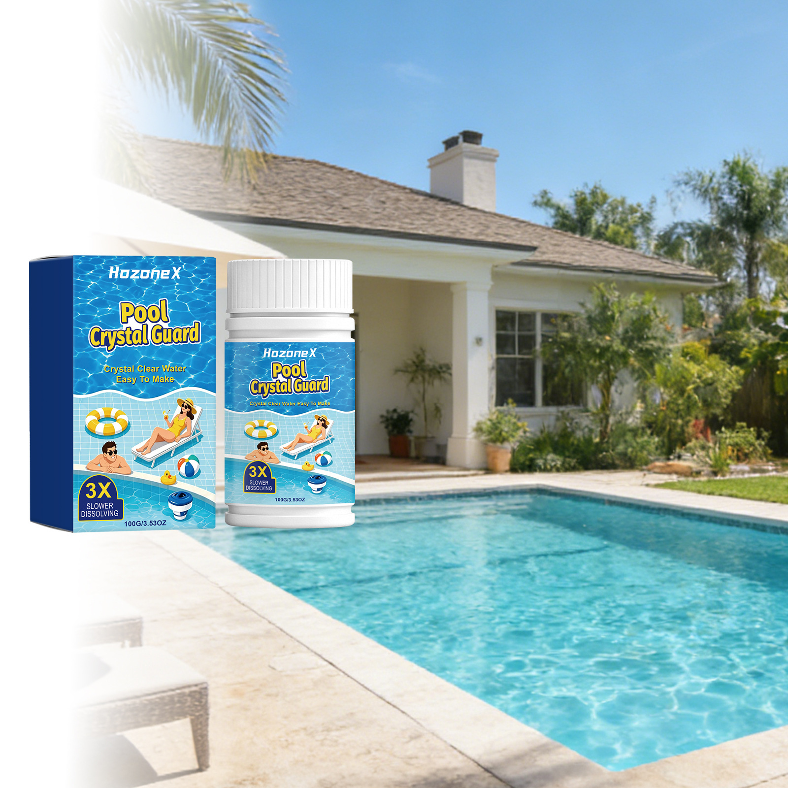 Multifunktionale, Schnell Auflösende Schwimmbadreinigungstabletten Zur Verbesserung Der Wasserqualität In Schwimmbädern – 100 G -- Biemmedue