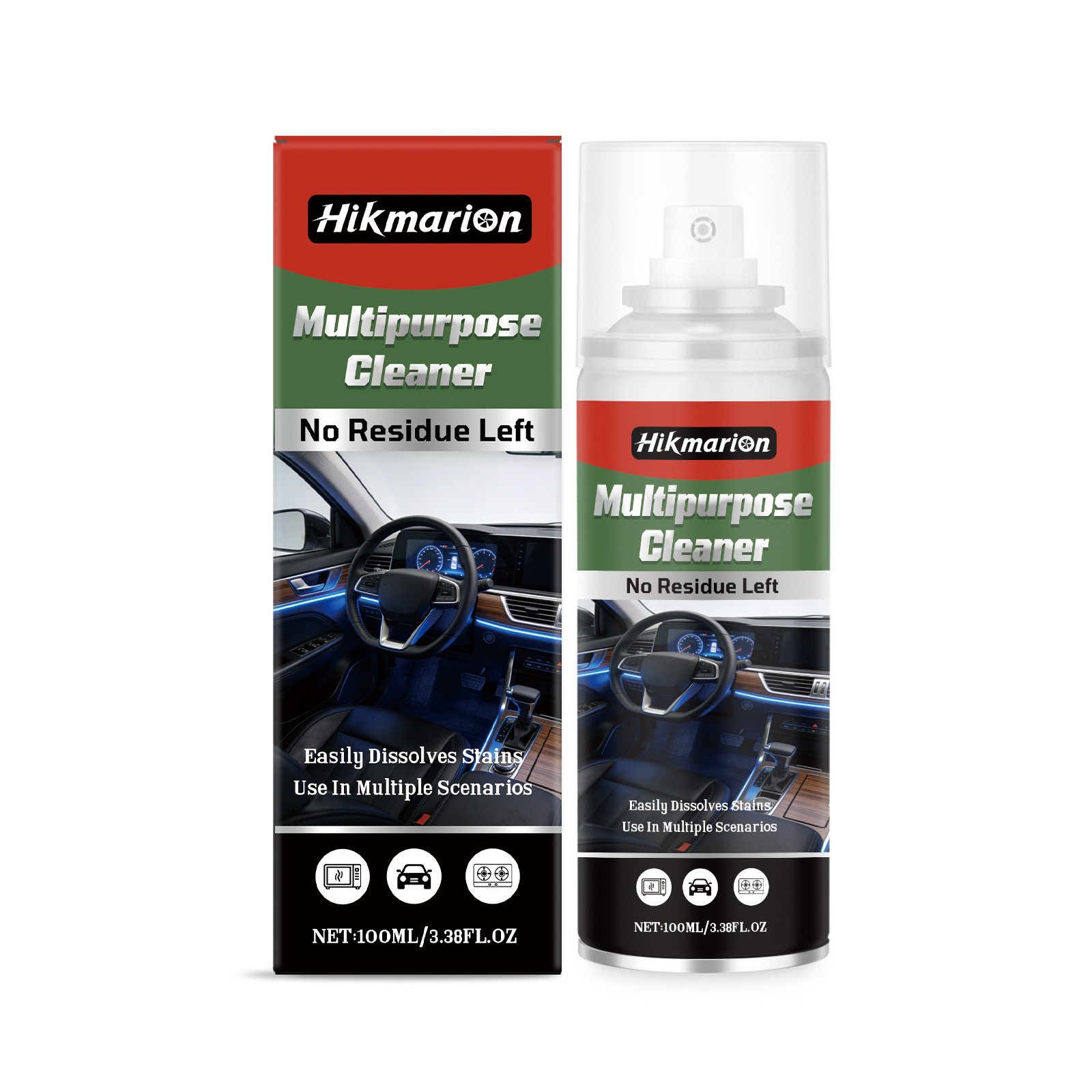 Multifunktionaler Reiniger Für Autos, Haushalte Und Diverse Anwendungsbereiche: Reinigung, Fleckenentfernung, Ölentfernung Und Innenraumpflege – 100 Ml -- Biemmedue
