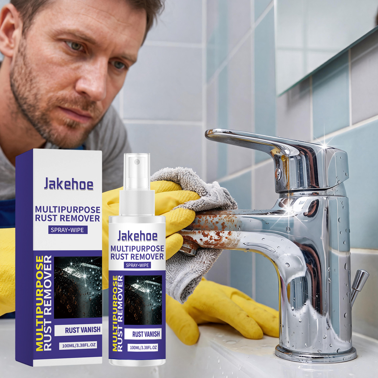 Multifunktionaler Rostentferner Für Haushalt Und Küche, Edelstahl, Metallarmaturen, Zum Polieren Und Entrosten – 100 Ml/packung -- Biemmedue