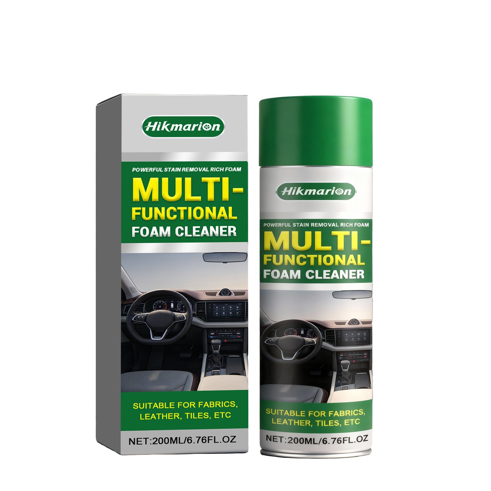 Multifunktionaler Schaumreiniger Für Autositze, Reinigung, Aufbereitung, Pflege Und Tägliches Abwischen – 200 Ml -- Dtekgaz