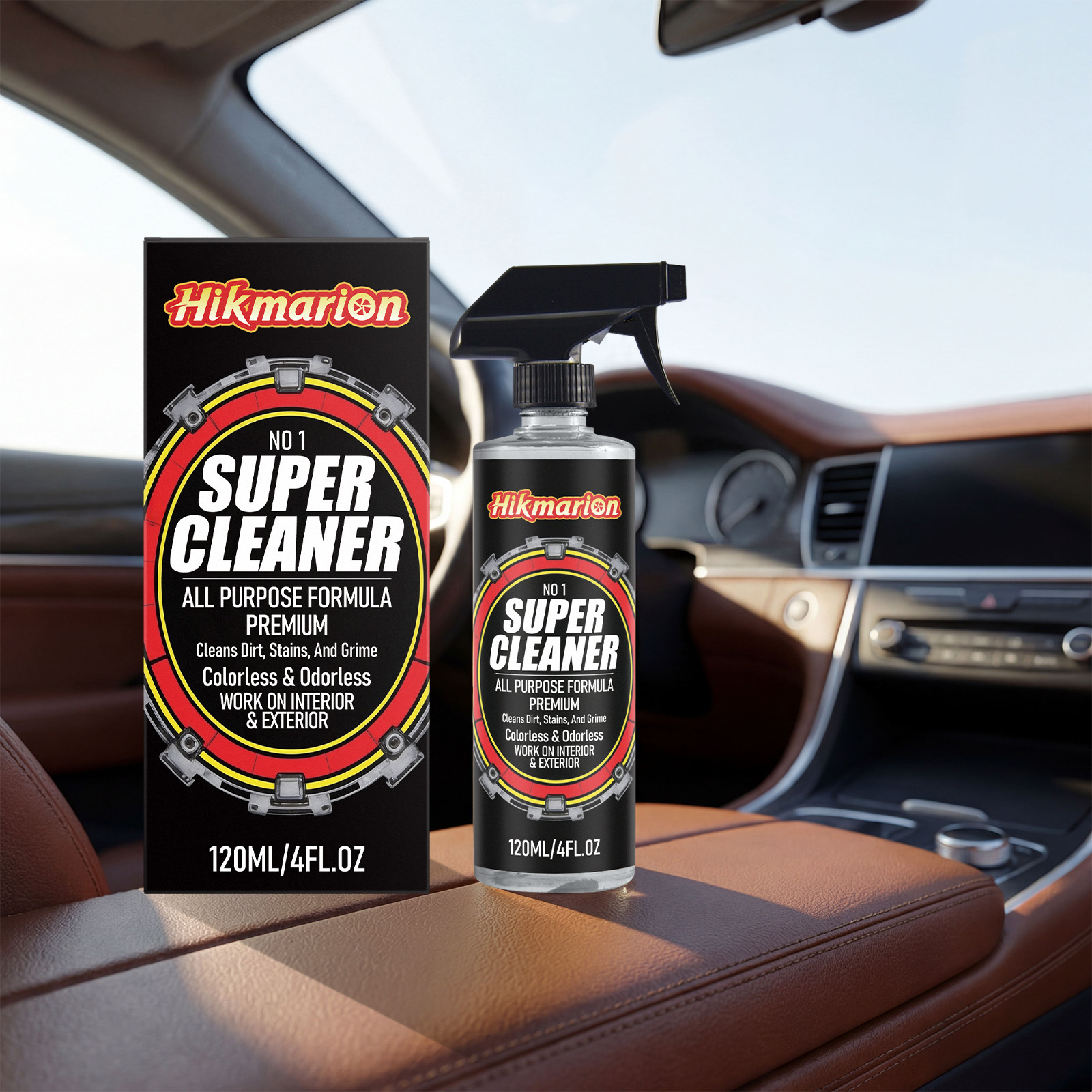 Multifunktionales Autoreinigungsspray Für Den Fahrzeuginnenraum – Fleckenentfernung, Aufbereitung, Restaurierung, Pflege Und Reinigung – 120 Ml -- Biemmedue