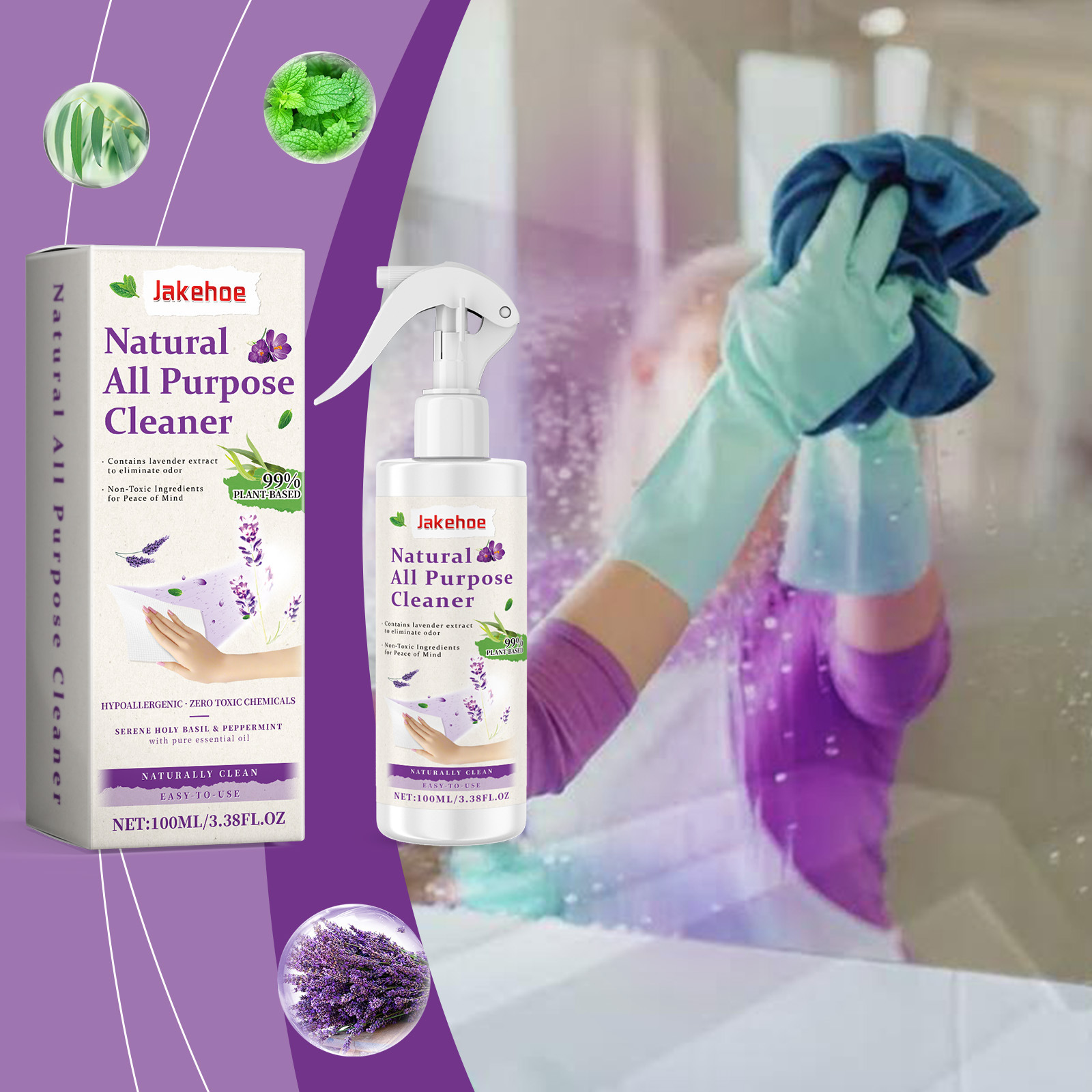 Multifunktionales Reinigungsspray Für Küchenfett, Haushalt, Bad Und Glasreinigung – 100 Ml -- Dtekgaz
