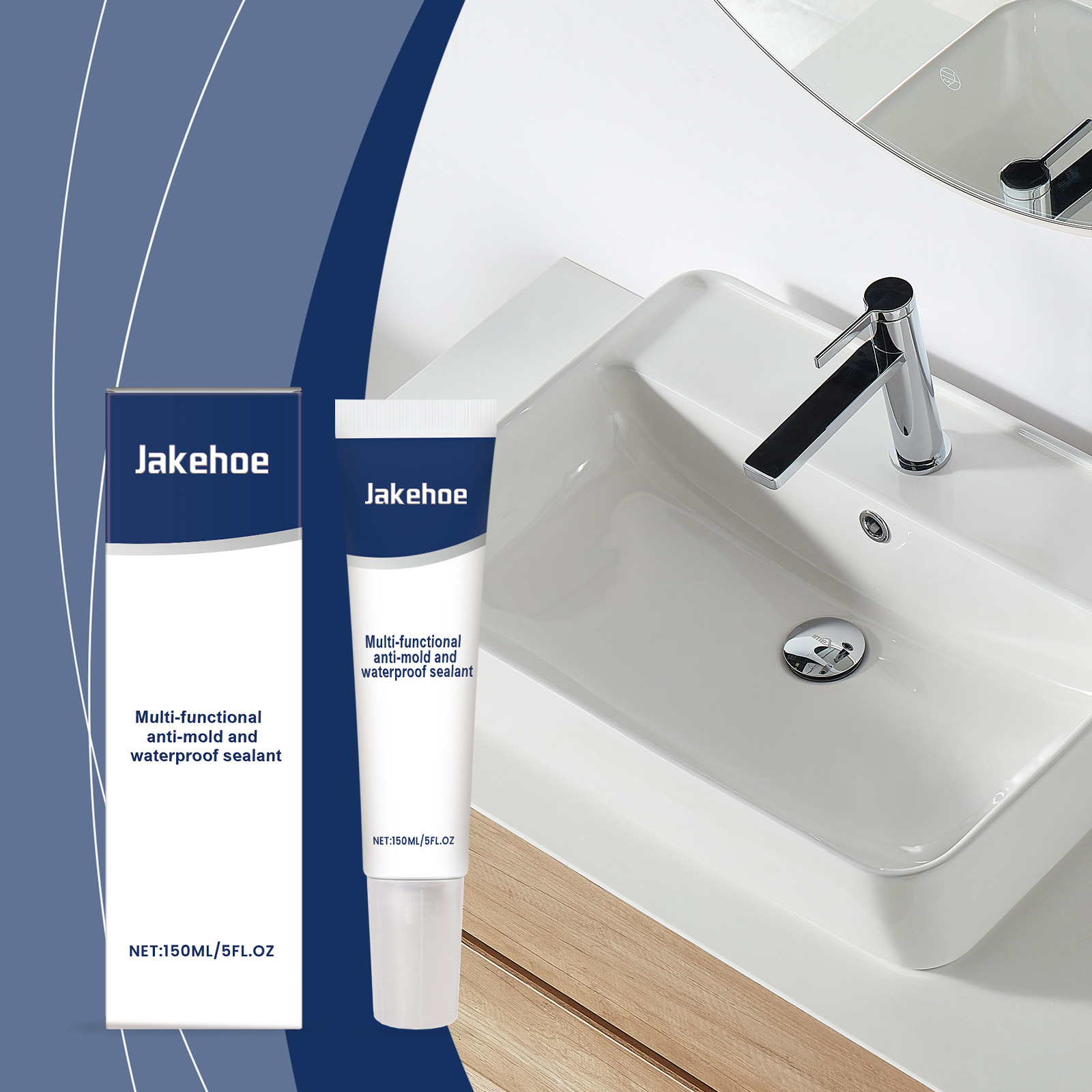 Multifunktionales, Wasserdichtes Dichtmittel Für Den Haushaltsgebrauch, Einschließlich Toiletten, Waschbecken Und Fliesen – 150 Ml -- Biemmedue