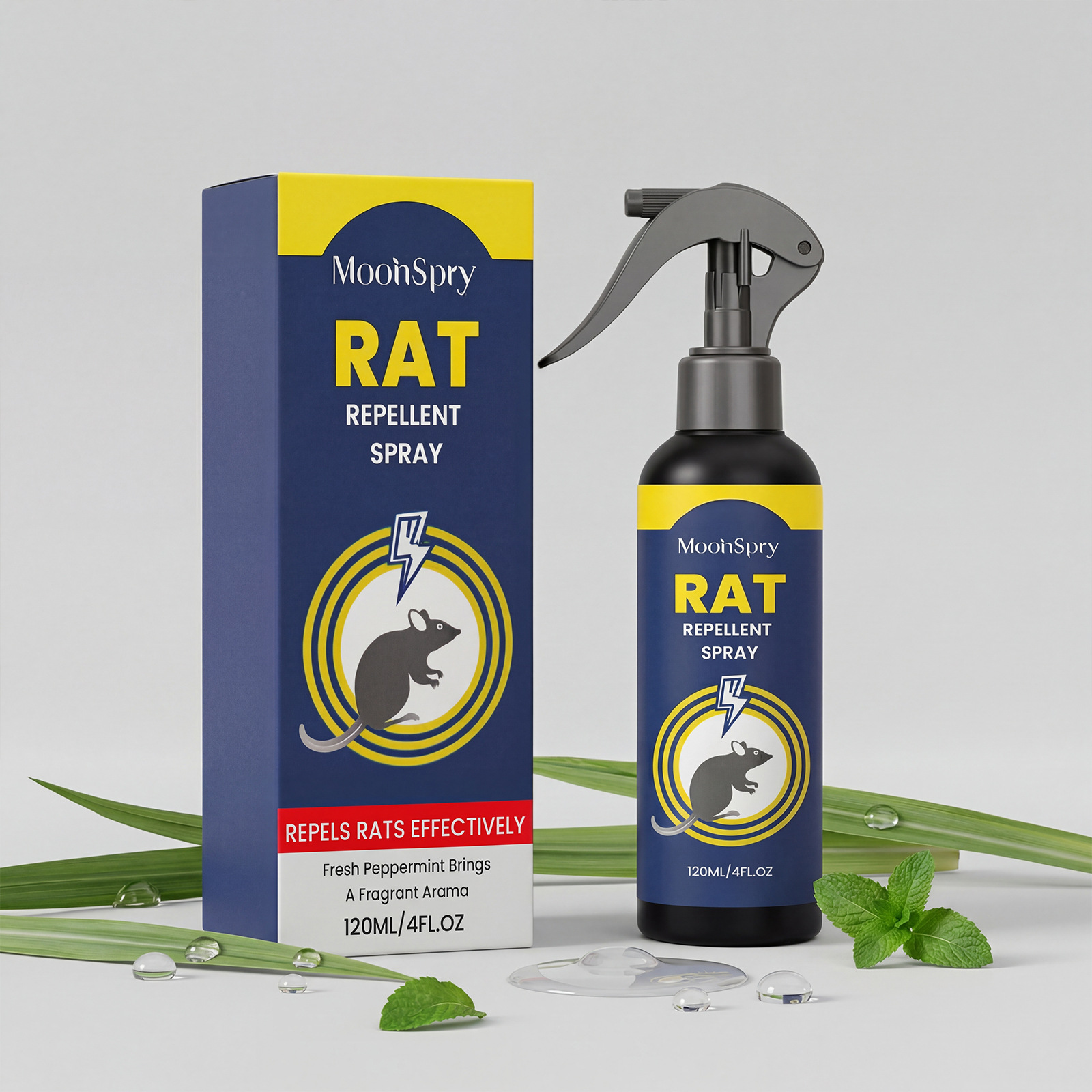 Nagetierabwehrspray, Geeignet Für Verschiedene Innen- Und Außenbereiche Wie Garagen, Keller, Wohnhäuser Usw. Praktische 120-ml-flasche. -- Biemmedue