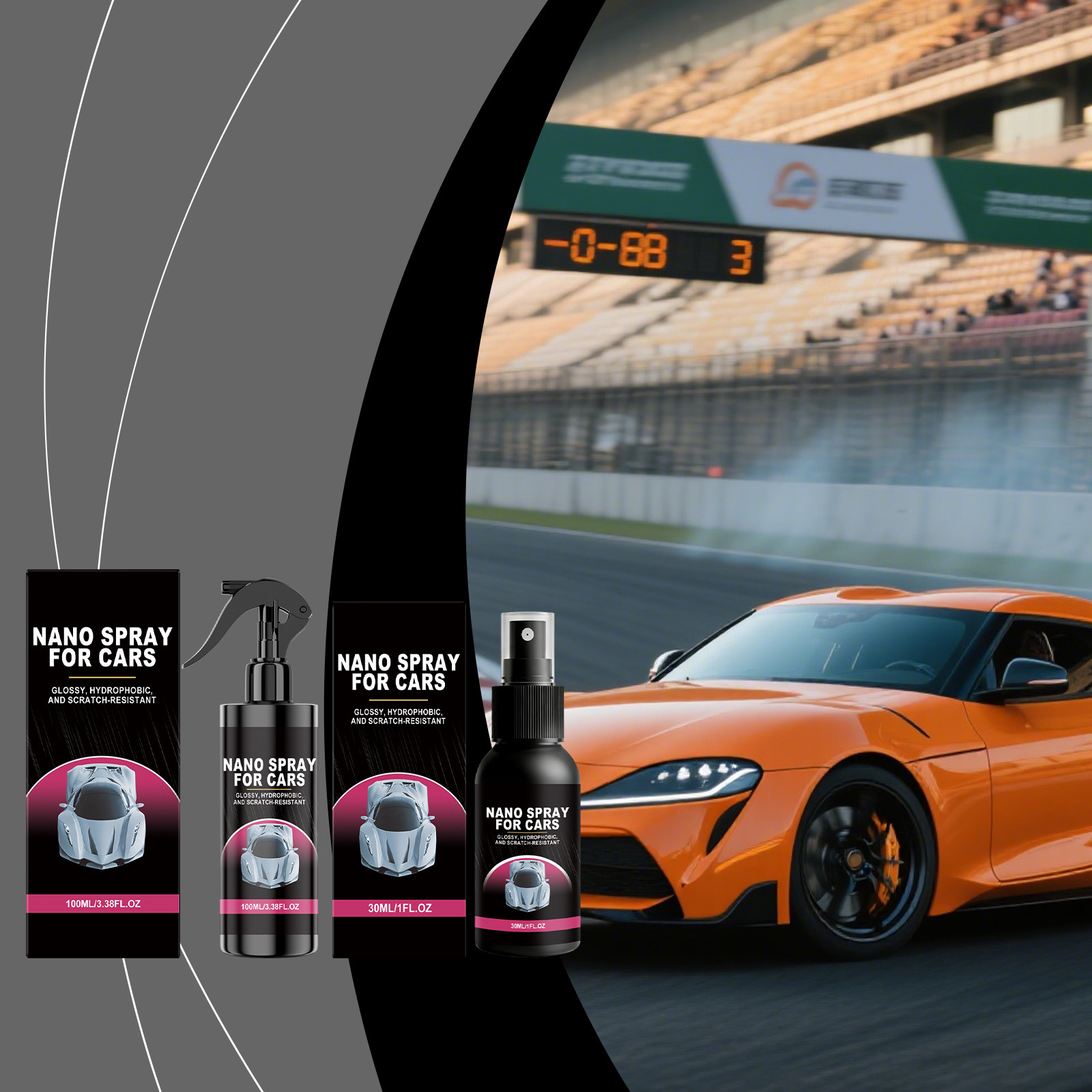 Nano-beschichtungsspray Für Autos – Tragbares Spray Zur Täglichen Reinigung Und Aufbereitung Von Autolackoberflächen – 30 Ml -- Biemmedue