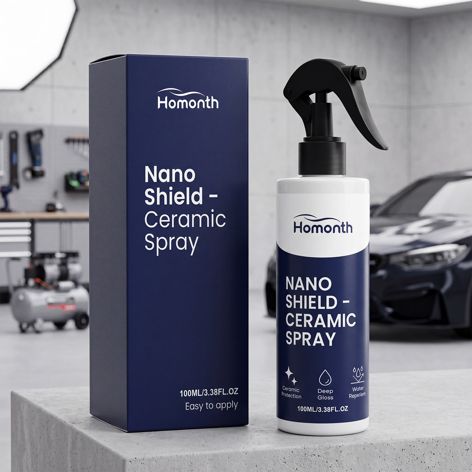 Nano-keramik-beschichtungsspray Für Die Tägliche Reinigung, Lackpflege Und Politur Von Fahrzeugoberflächen – 100 Ml -- Biemmedue