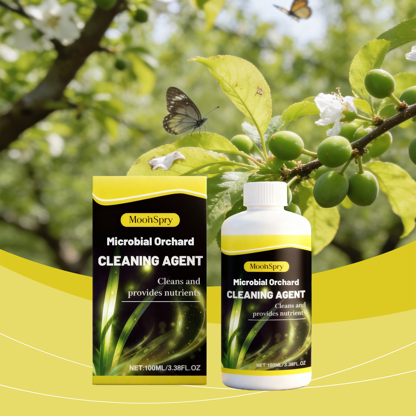 Obstgartenreiniger, Vielseitiges Und Praktisches Gartenpflegeprodukt Für Die Tägliche Pflanzenreinigung Und -pflege – 100 Ml -- Biemmedue