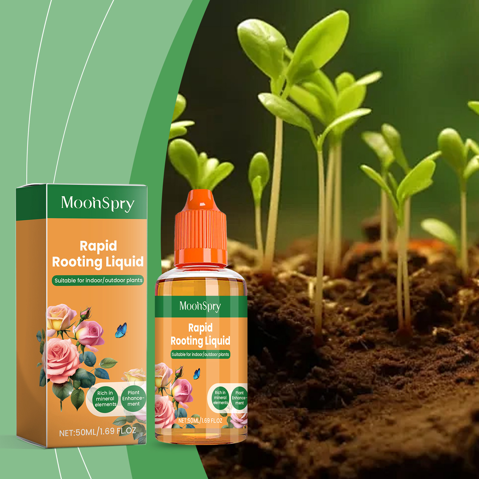 Pflanzennährlösung, Geeignet Für Blumen, Topfpflanzen, Rasen Und Laub Fördert Das Wurzelwachstum Und Versorgt Die Pflanzen Mit Nährstoffen – 50 Ml -- Biemmedue