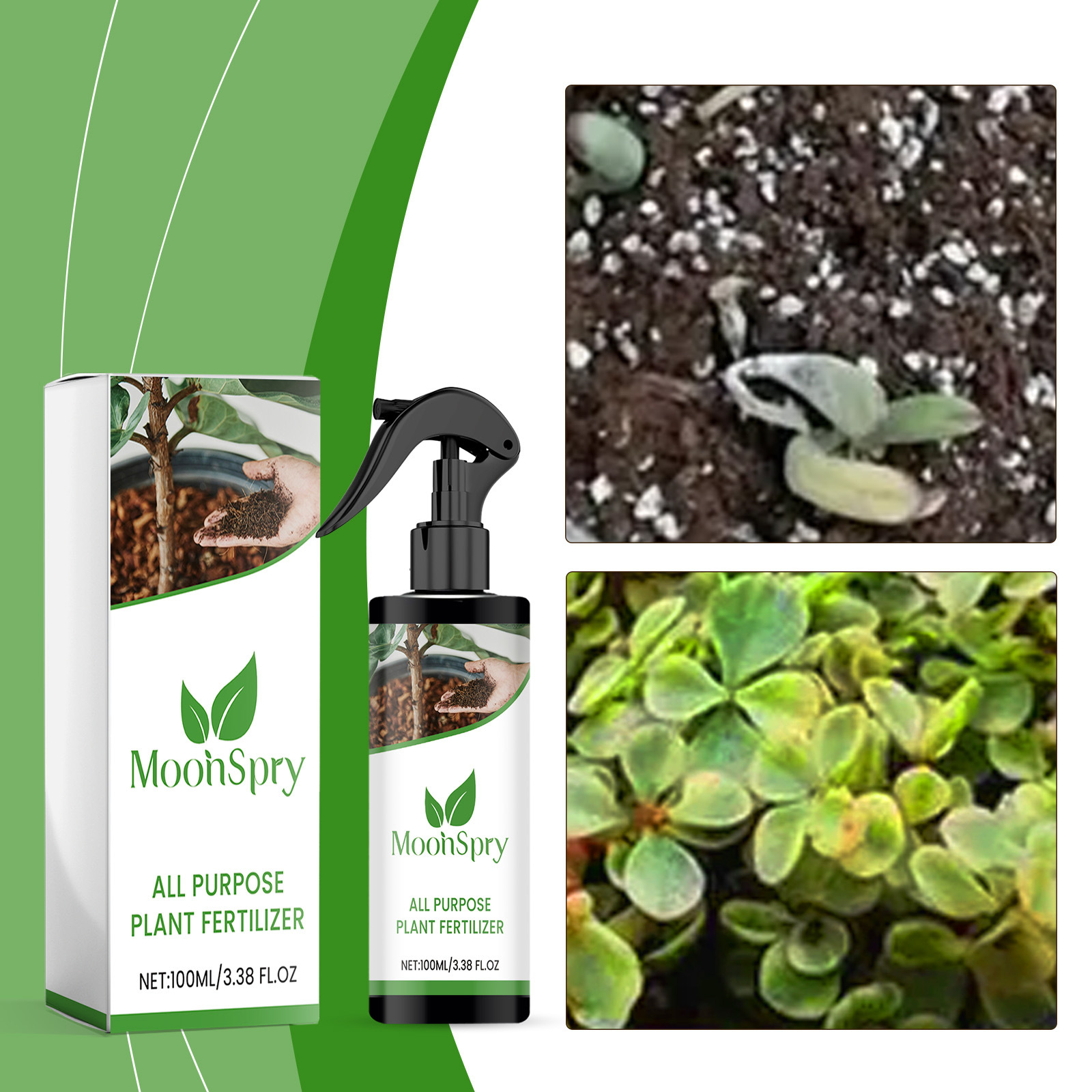 Pflanzenwachstumsspray, Konzentriertes Düngespray Für Blumen, Sukkulenten, Grünpflanzen, Rasen Und Blattpflanzen – 100 Ml -- Biemmedue