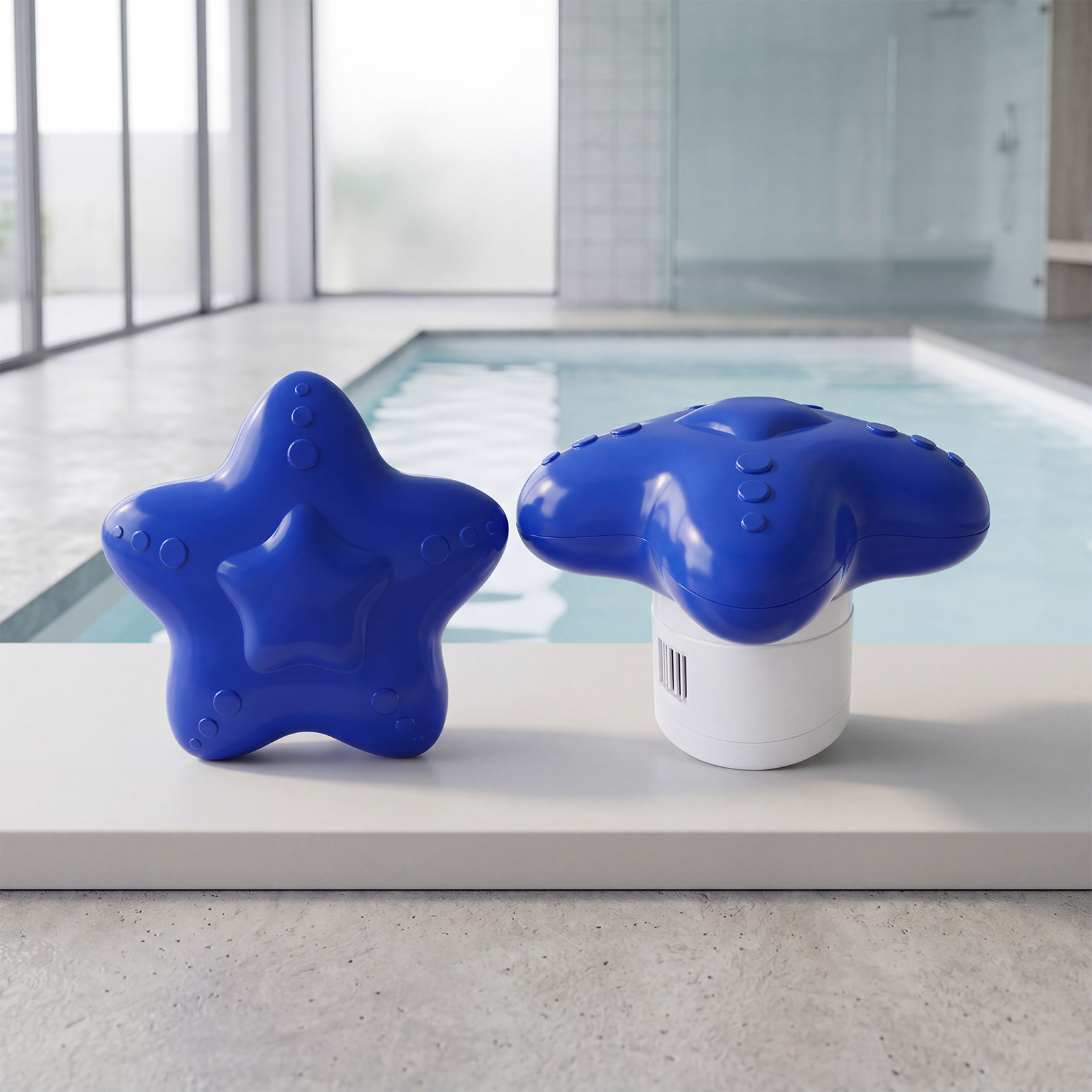 Pool Star Spender Aus Kunststoff Für Die Tägliche Pflege Und Stabilisierung Der Wasserqualität. Zubehör Kompatibel Mit Verschiedenen Reinigungstabletten. – 1 Stück -- Biemmedue