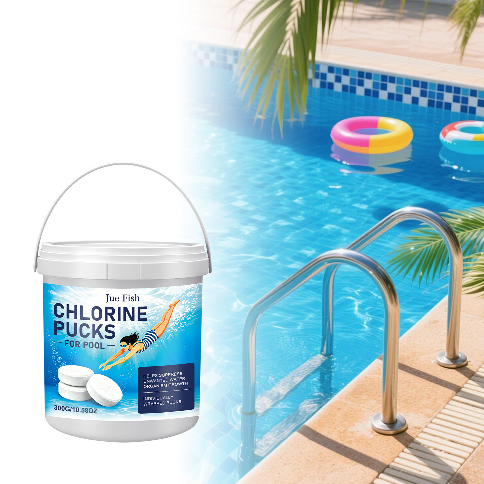 Poolreinigungstücher Entfernen Kalk Und Flecken Aus Dem Pool Und Verbessern So Das Badeerlebnis. Praktische Pflegetücher – 300 G -- Biemmedue