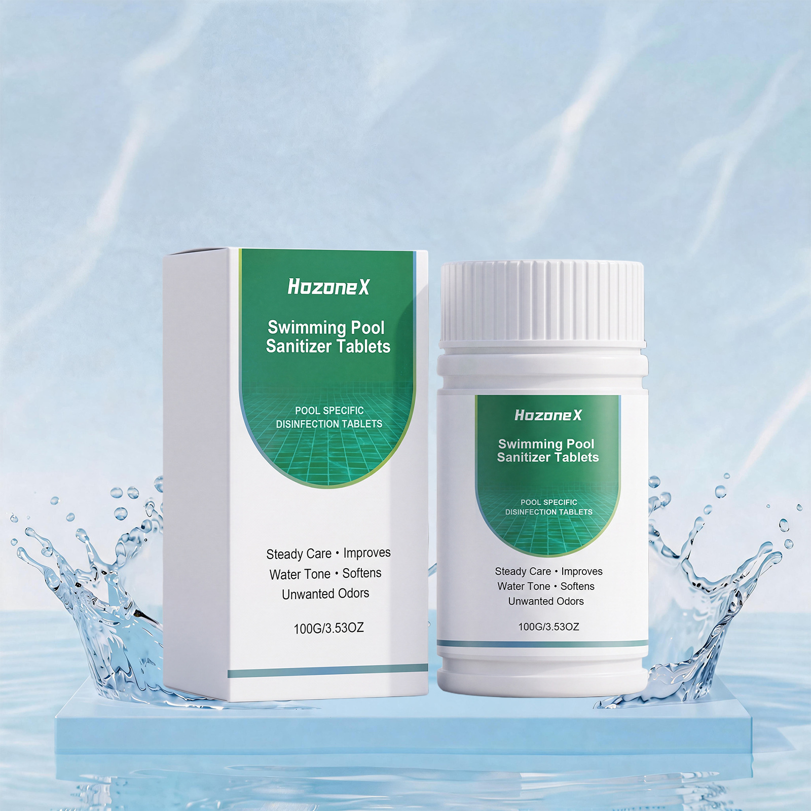 Poolreinigungstücher Für Die Tägliche Reinigung Von Kalk Und Flecken Im Pool, Praktisch Zur Geruchsneutralisierung Und Pflege Ihres Pools – 100 G -- Biemmedue