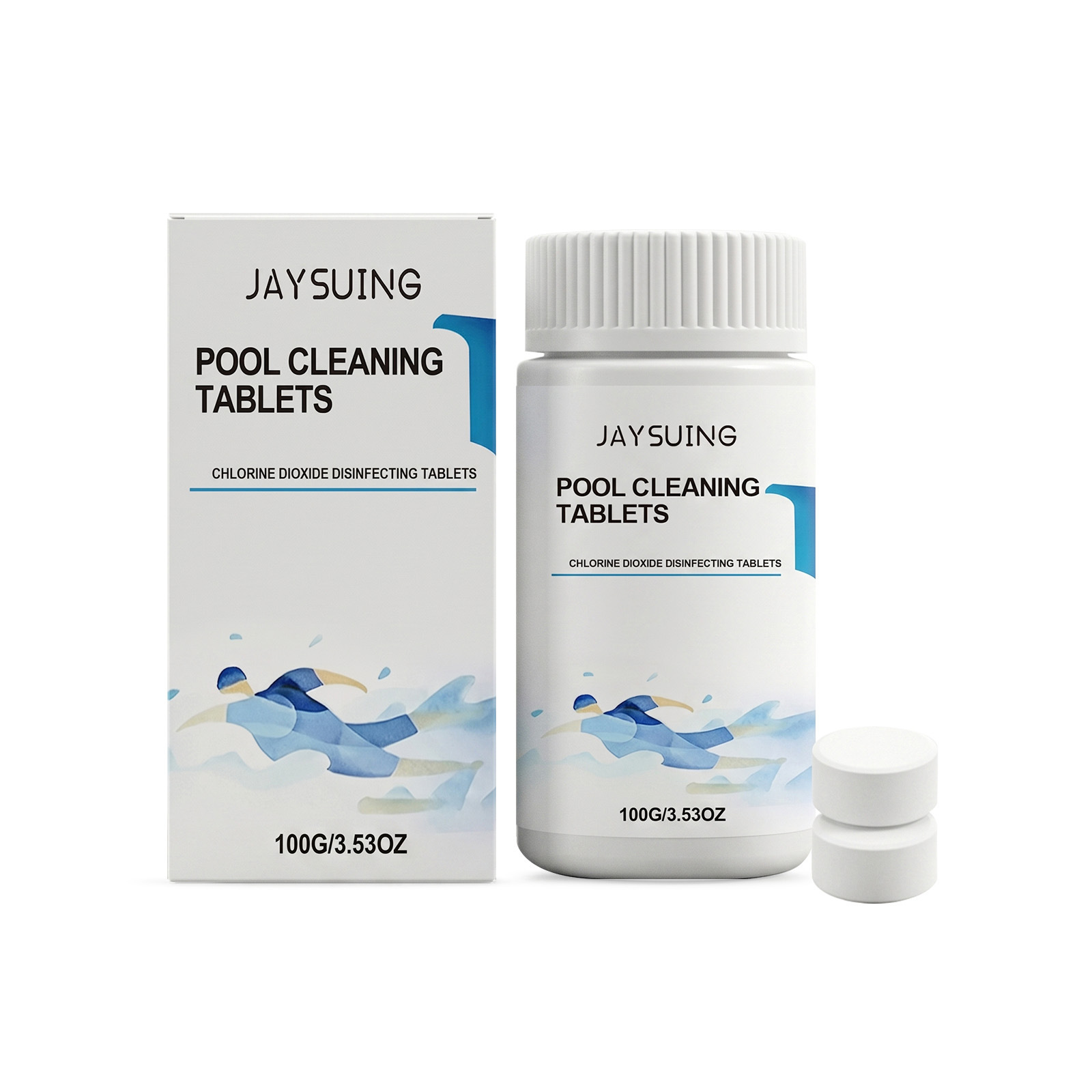 Poolreinigungstücher, Schnell Auflösend Und Einfach Anzuwenden Für Die Poolreinigung, Fleckenentfernung Und Die Tägliche Reinigung – 100 G -- Biemmedue