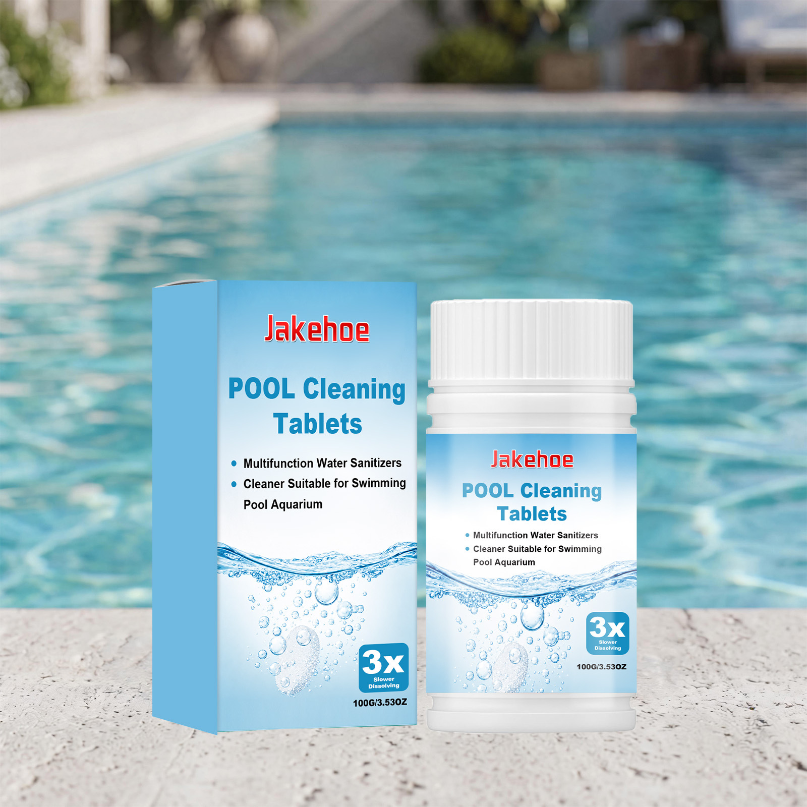 Reinigungstücher Für Schwimmbäder Lösen Flecken, Beseitigen Gerüche Und Erleichtern Die Tägliche Poolpflege – 100 G -- Dtekgaz