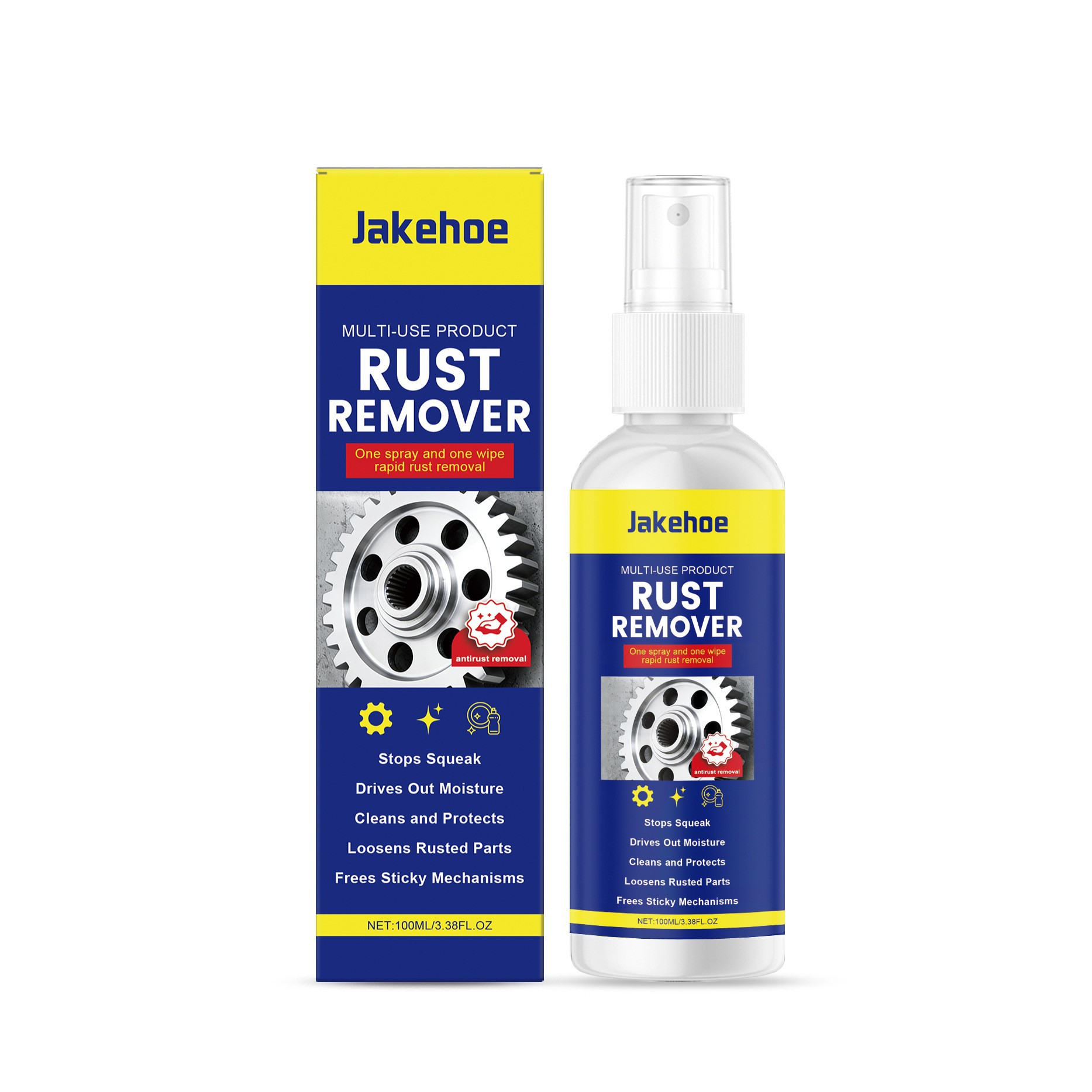 Rostentferner Für Metalloberflächen, Beseitigt Flecken Und Hinterlässt Glänzende, Saubere Oberflächen. Tägliche Reinigung Und Rostentfernung – 100 Ml -- Biemmedue