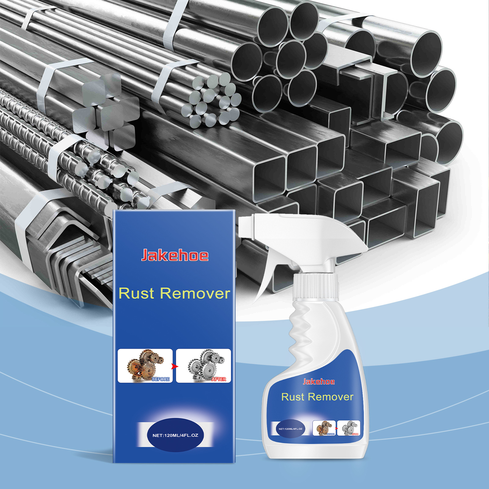 Rostentferner Für Metalloberflächen, Zum Entfetten, Entfernen Von Rost Und Reinigen Von Metallwerkstücken Und Bewehrungsstäben – 120 Ml -- Biemmedue