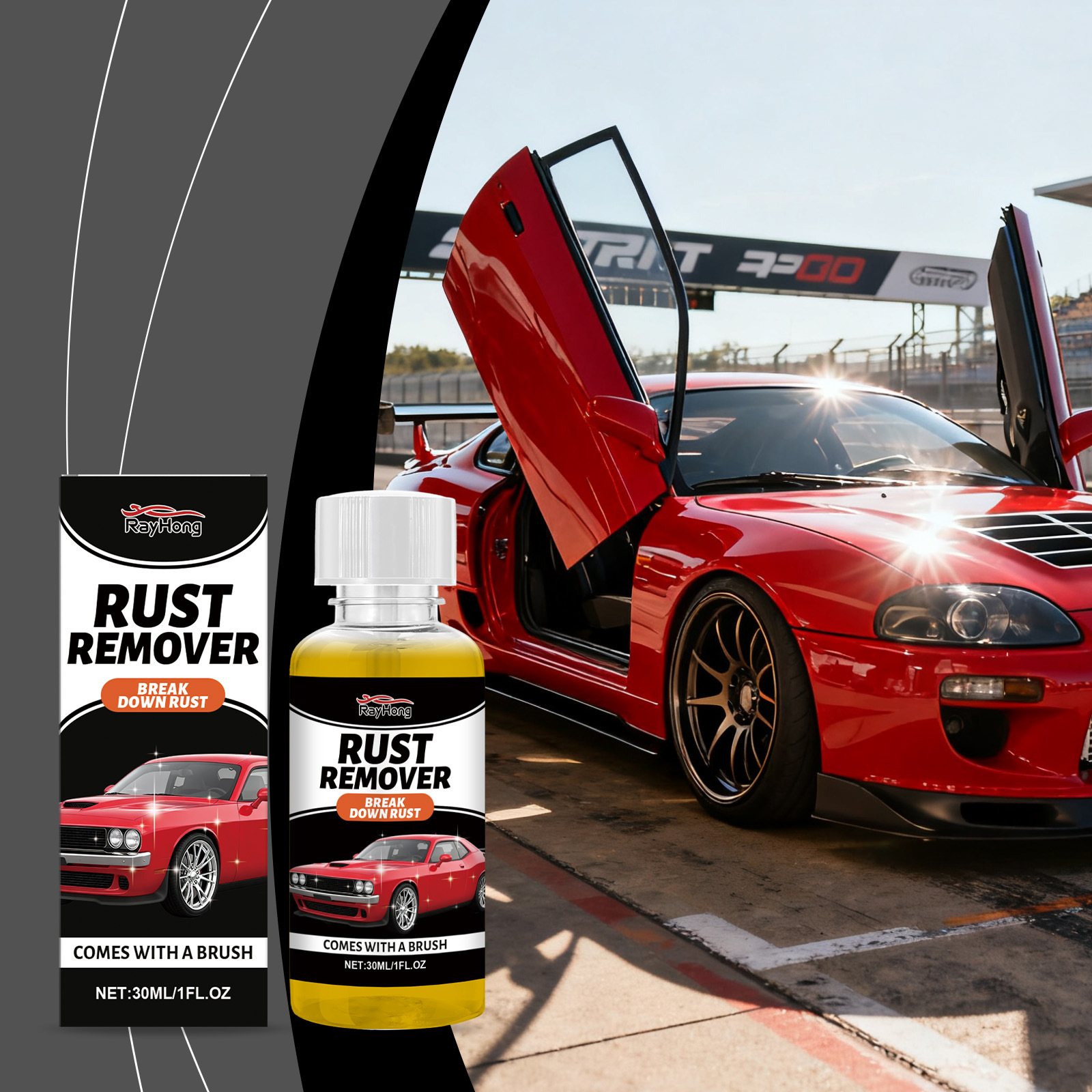 Rostentferner, Vielseitig Einsetzbar, Geeignet Für Autos, Haushaltsgeräte, Metallreinigung, Rostentfernung, Glättungs- Und Pflegemittel – 30 Ml -- Biemmedue