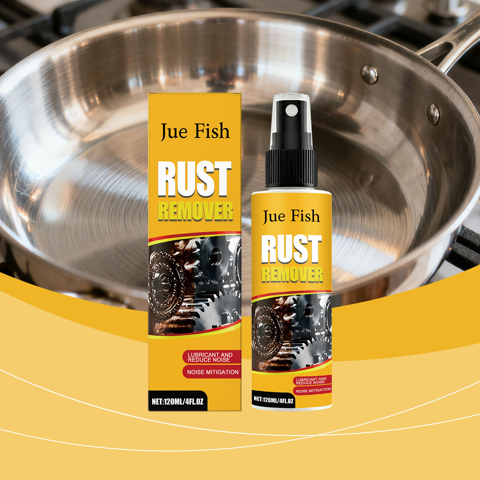 Rostentferner-spray Reinigt Schonend Metalle, Schmiert Und Reduziert Geräusche. Geeignet Für Verschiedene Oberflächen. Rostentferner-spray – 120 Ml -- Biemmedue