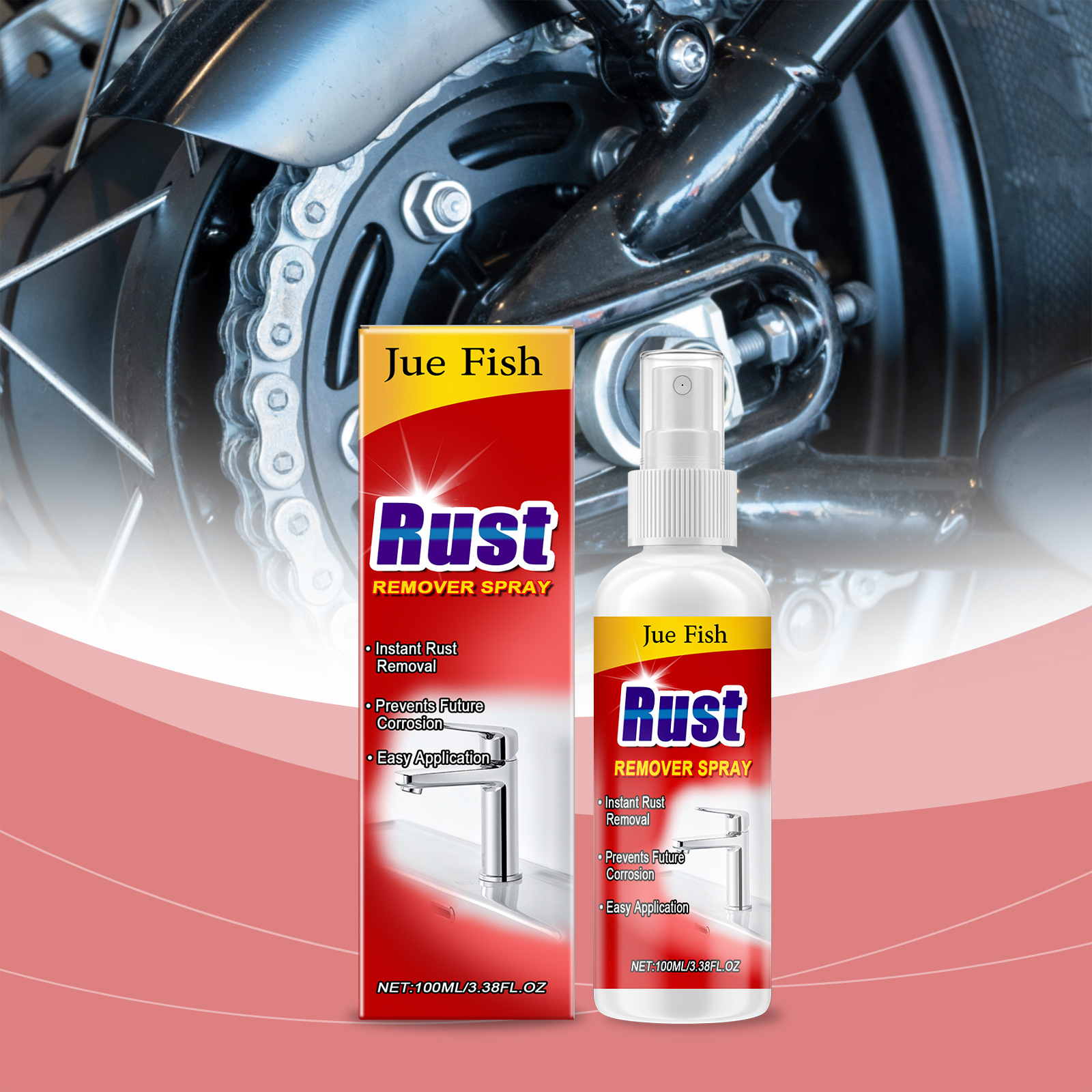 Rostentferner-spray – Multifunktional Zur Einfachen Reinigung Von Metallölflecken Zitronensäureformel Zum Korrosionsschutz – 100 Ml -- Biemmedue