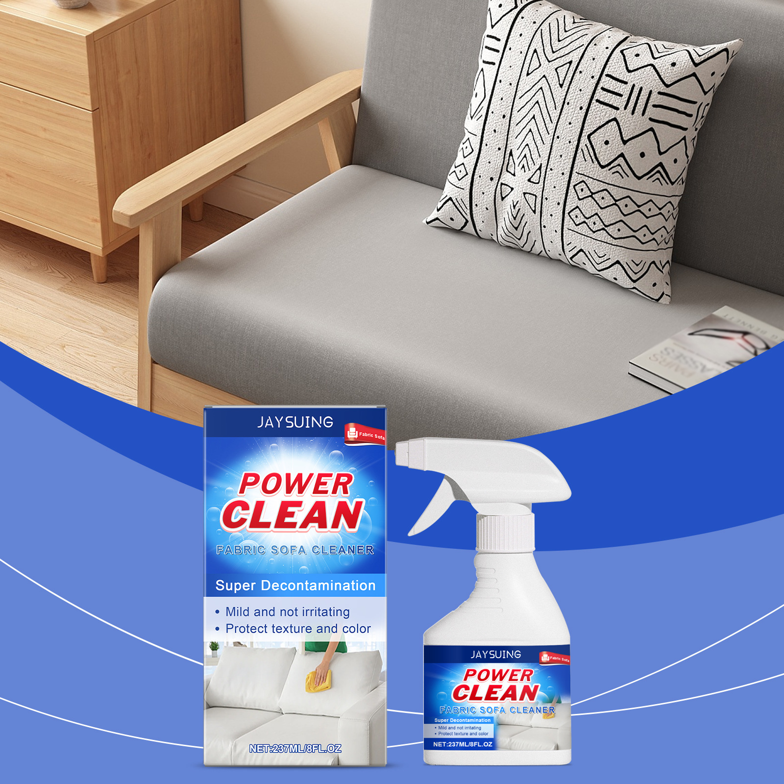 Sanfter Und Praktischer Haushalts-sofareiniger, Geeignet Zur Entfernung Von Flecken Und Schmutz Von Sofas Und Möbeln – 237 Ml -- Biemmedue
