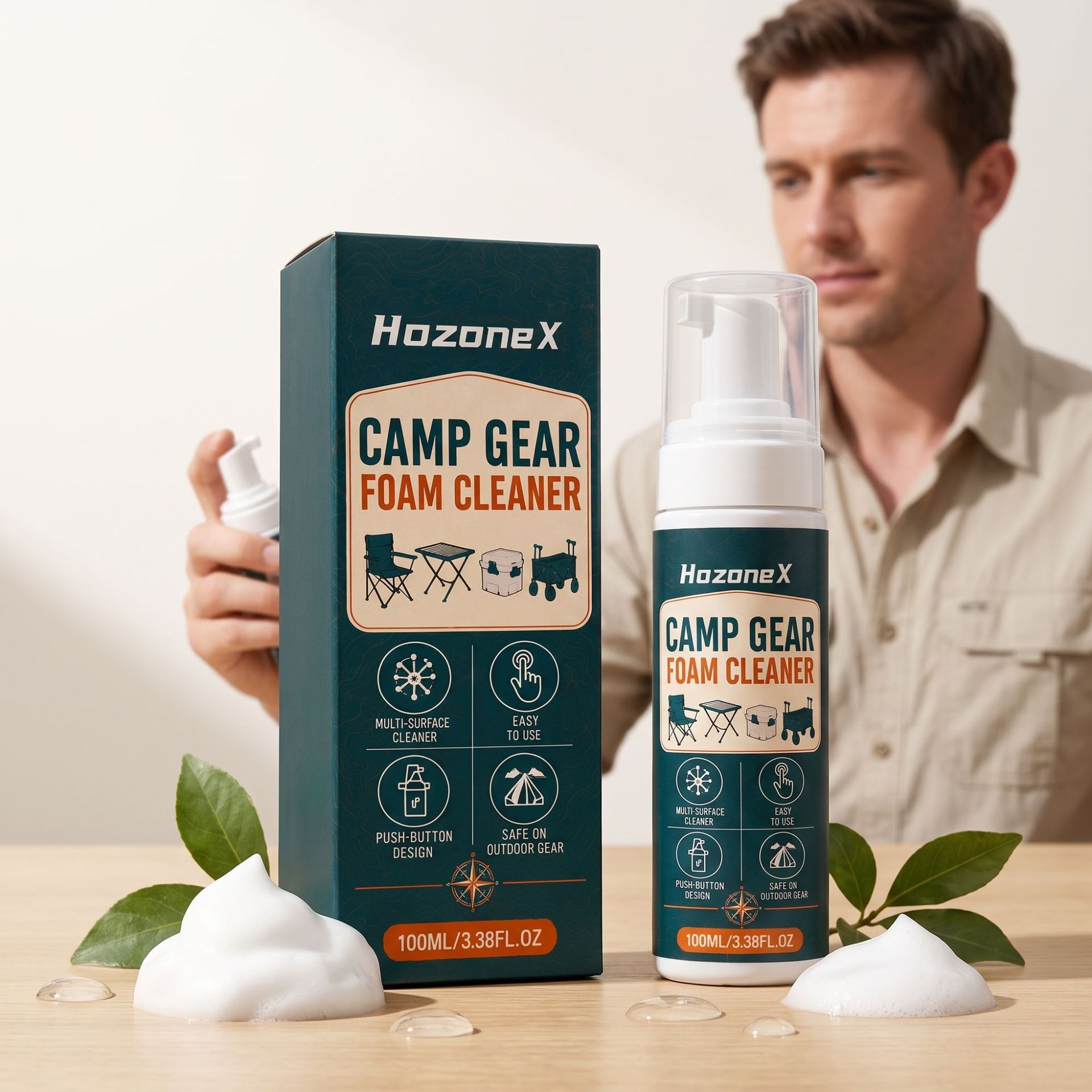 Schaumreiniger Für Campingtische Und -stühle – Tägliches Reinigungsmittel Für Terrassenböden Und Tische/stühle – 100 Ml -- Biemmedue
