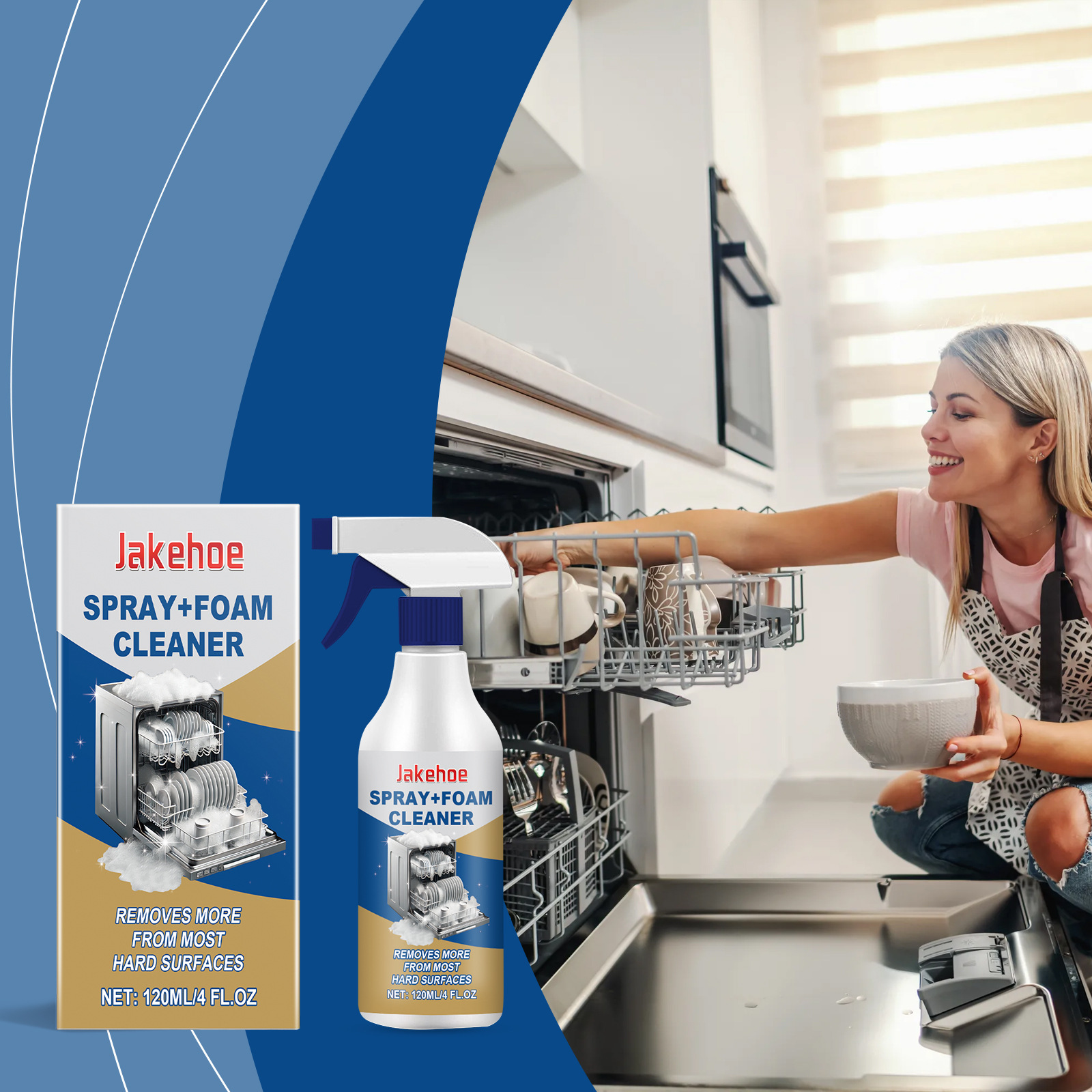 Schaumreiniger Für Die Spülmaschine, Multifunktionsreiniger Für Küchenutensilien, Entfernt Schmutz Und Fett, Schonender Reiniger – 120 Ml -- De