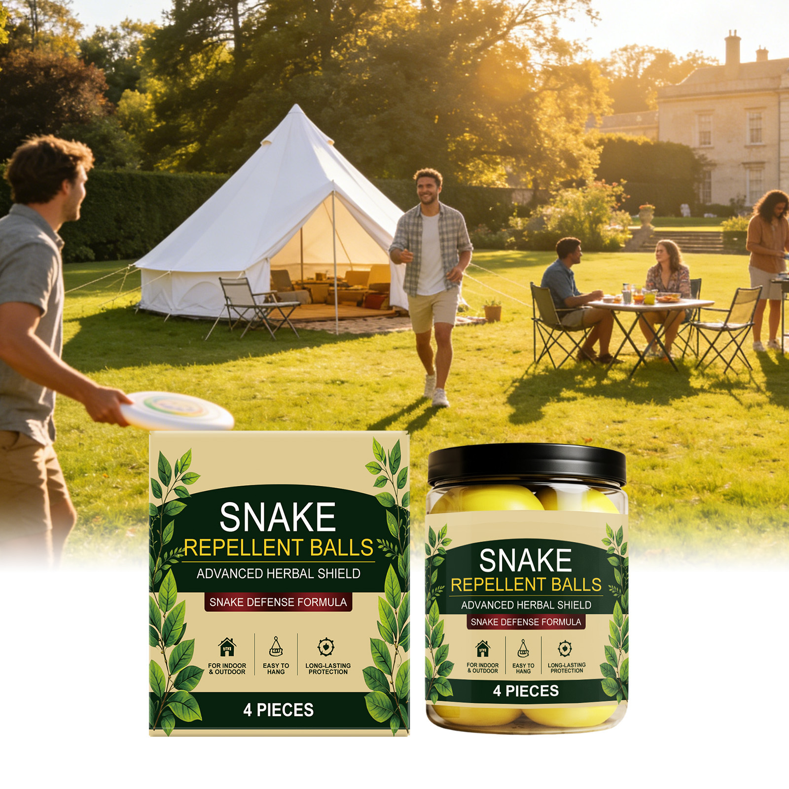 Schlangenabwehrtabletten Eignen Sich Für Die Anwendung In Höfen, Auf Rasenflächen, Beim Camping, Picknicken, Angeln Und Anderen Aktivitäten Im Freien. Der Duft Schreckt Schlangen Ab Und Bietet So Eine
