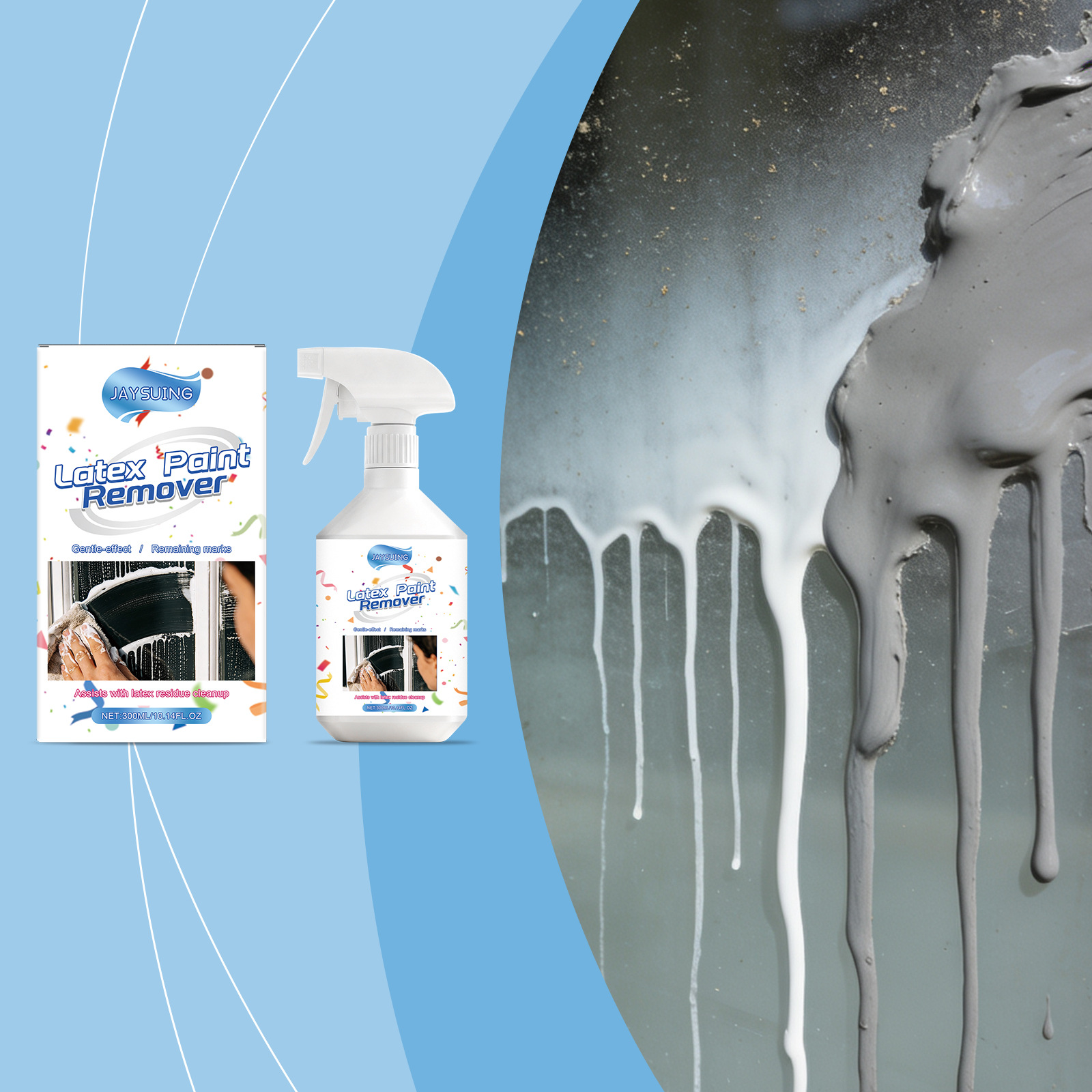 Schonender Latexfarbenentferner, Geeignet Zum Entfernen Von Farbresten Und Oberflächenkleber Von Latexsprayfarben – 300 Ml -- Biemmedue