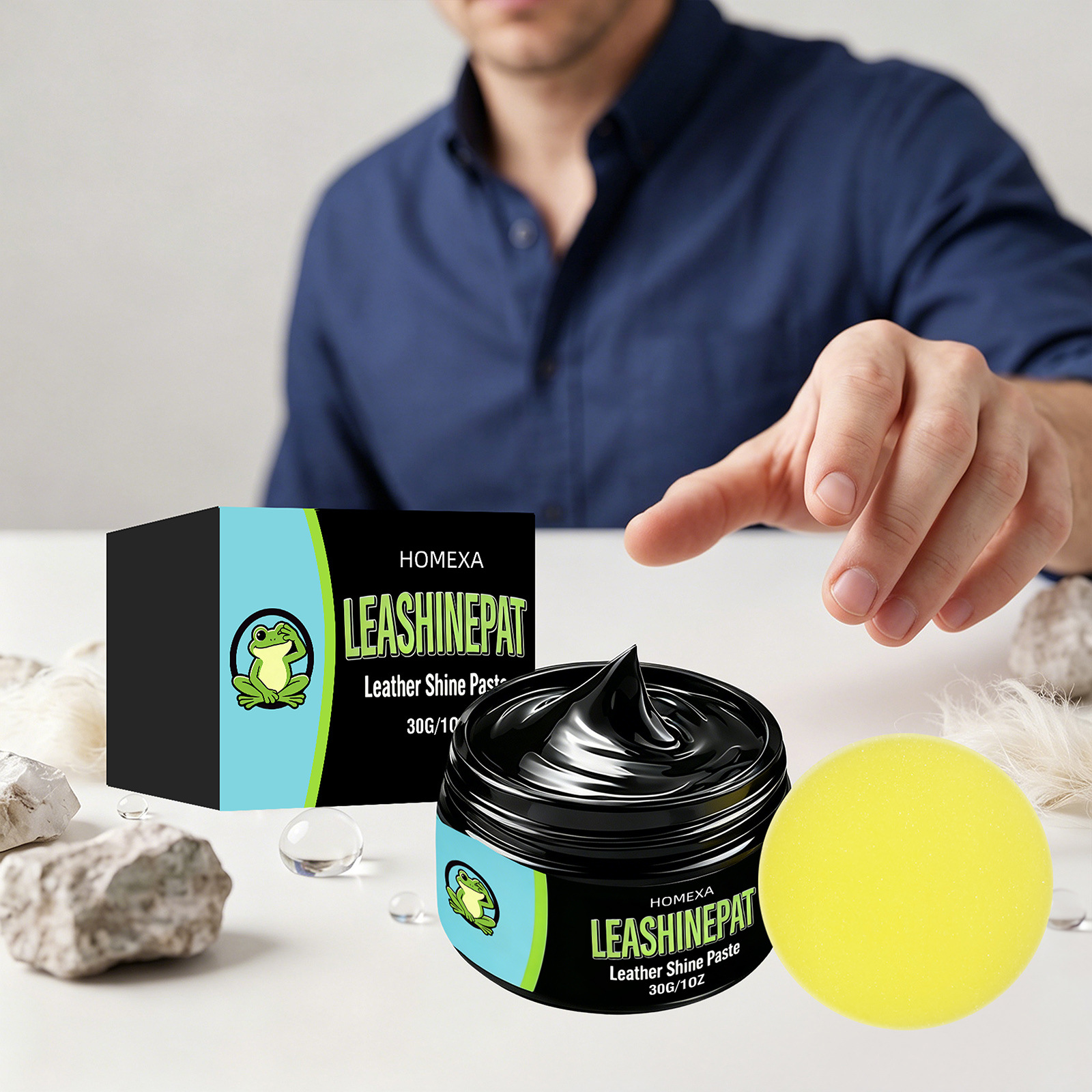 Schwarze Lederreparaturpaste Für Autositze Aus Leder, Reinigung, Pflege, Restaurierung Und Instandhaltung – 30 G + Schwamm -- Biemmedue