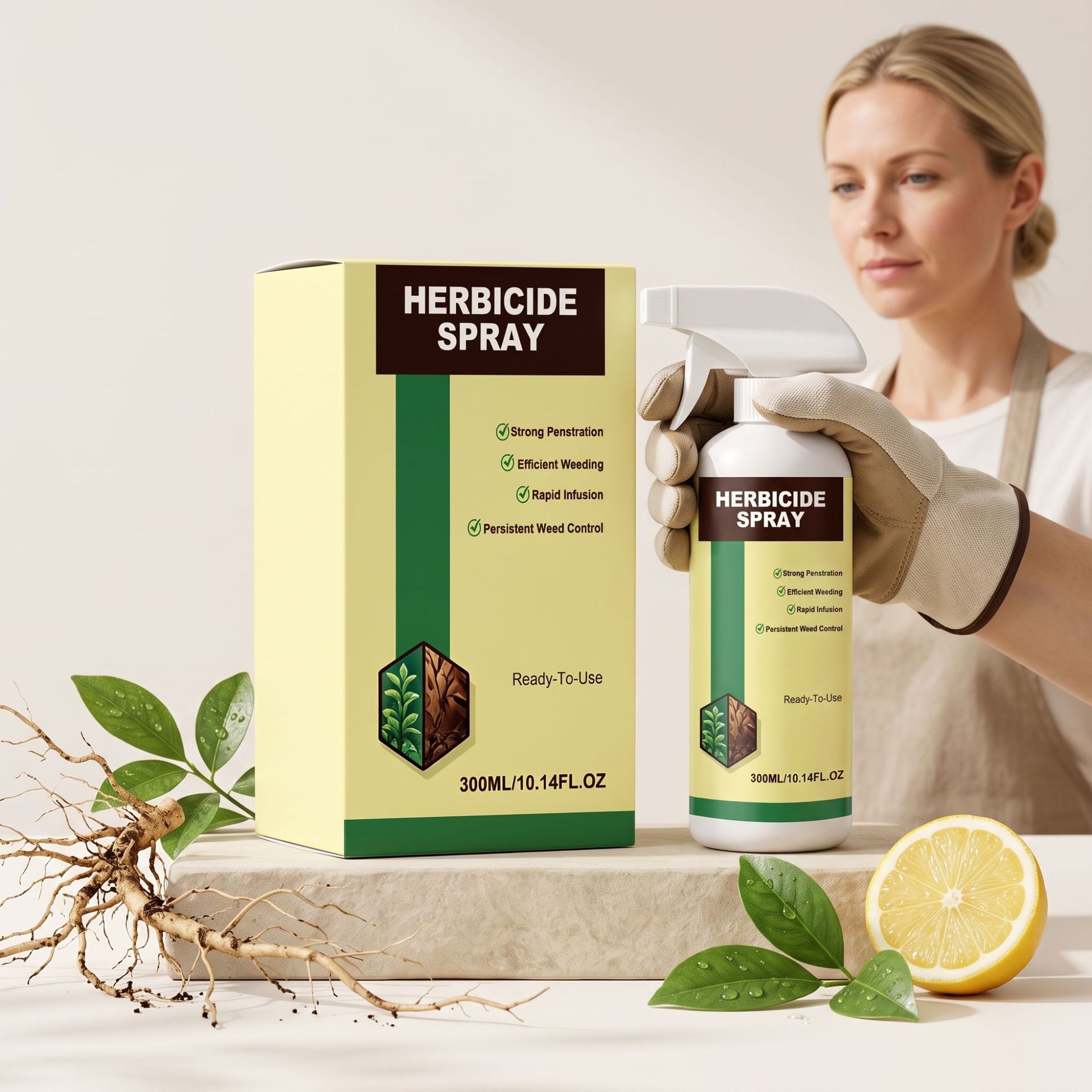 Unkrautbekämpfungsspray, Geeignet Für Rasenflächen, Gärten, Höfe Und Den Außenbereich. Reduziert Unkraut Und Hält Die Flächen Sauber. – 300 Ml -- Biemmedue