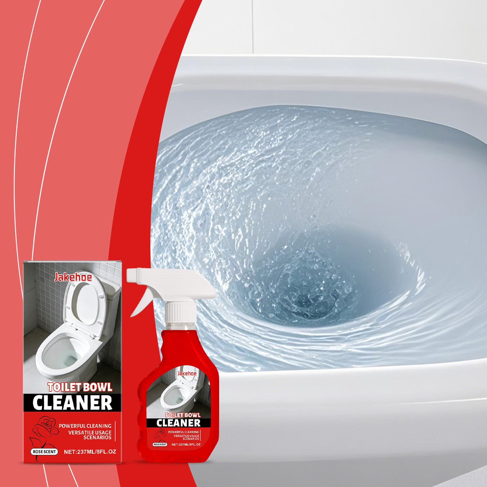 Wc-reiniger Für Den Haushalt, Entfernt Gerüche Und Flecken Und Sorgt Für Saubere, Glänzende Und Frische Toiletten. 237 Ml -- Biemmedue