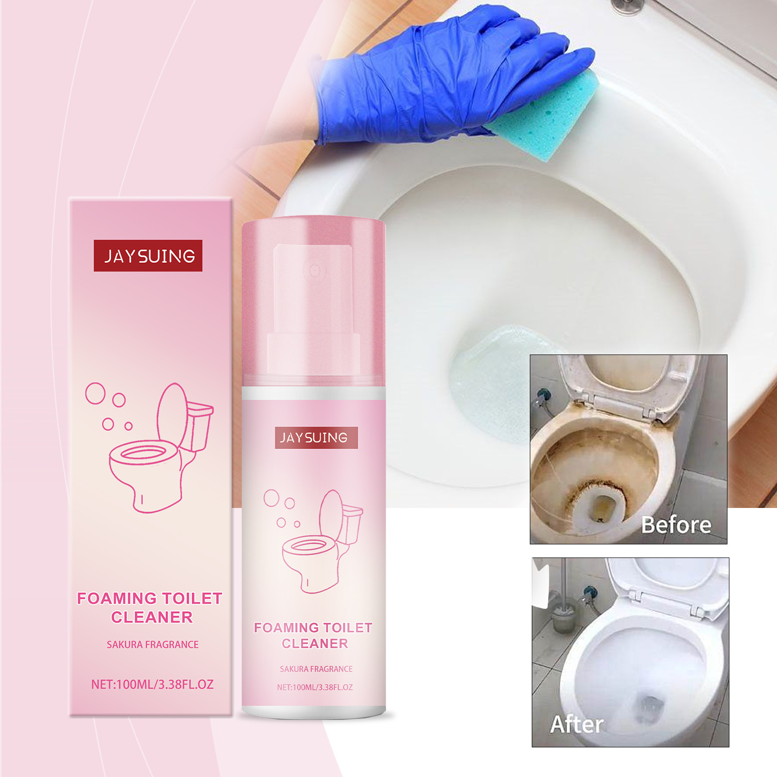 Wc-reiniger, Bad-wc-reiniger, Geruchsneutralisierer, Kalkentferner, Wc-lufterfrischer Für Den Haushalt – 100 Ml -- Dtekgaz