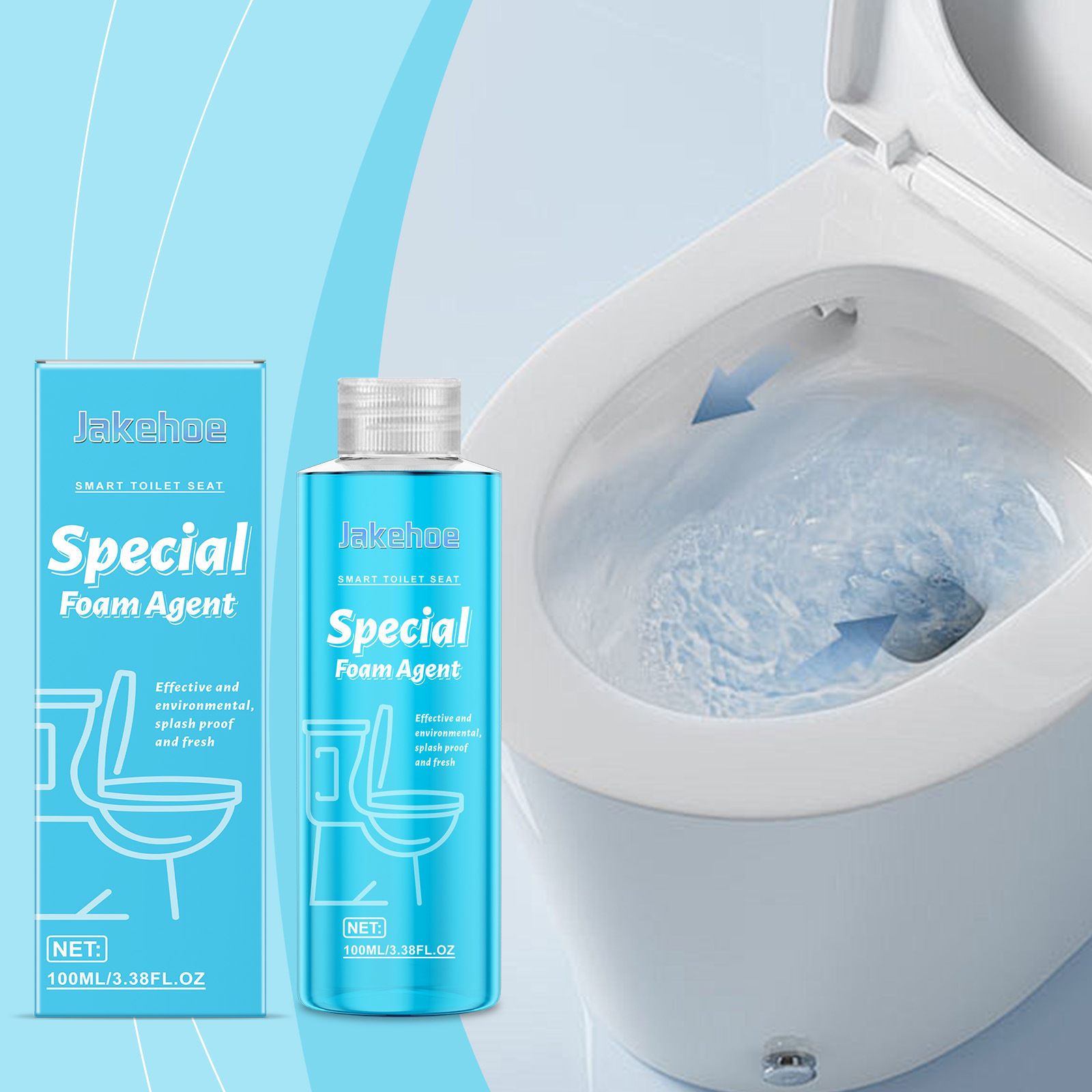 Wc-sitzreiniger, Schäumend, Reinigend, Desodorierend, Spritzfrei, Sanft Und Praktisch – 100 Ml -- Dtekgaz