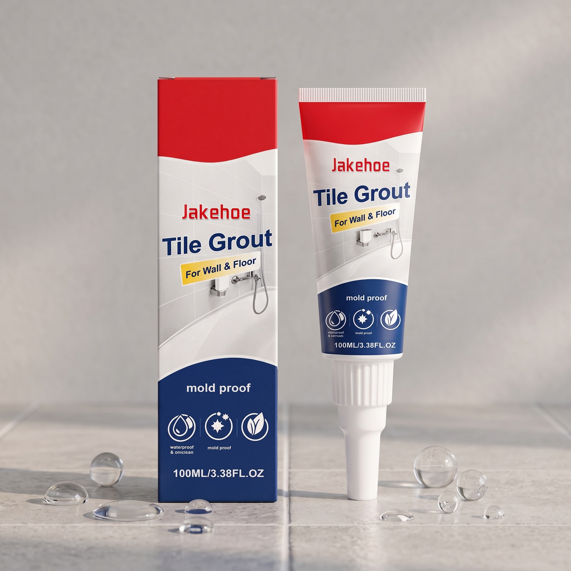 Wasser- Und Schimmelresistenter Fugenmörtel, Der In Rissen Und Feuchten Bereichen Einen Wasserdichten Film Bildet – 100 Ml -- Biemmedue