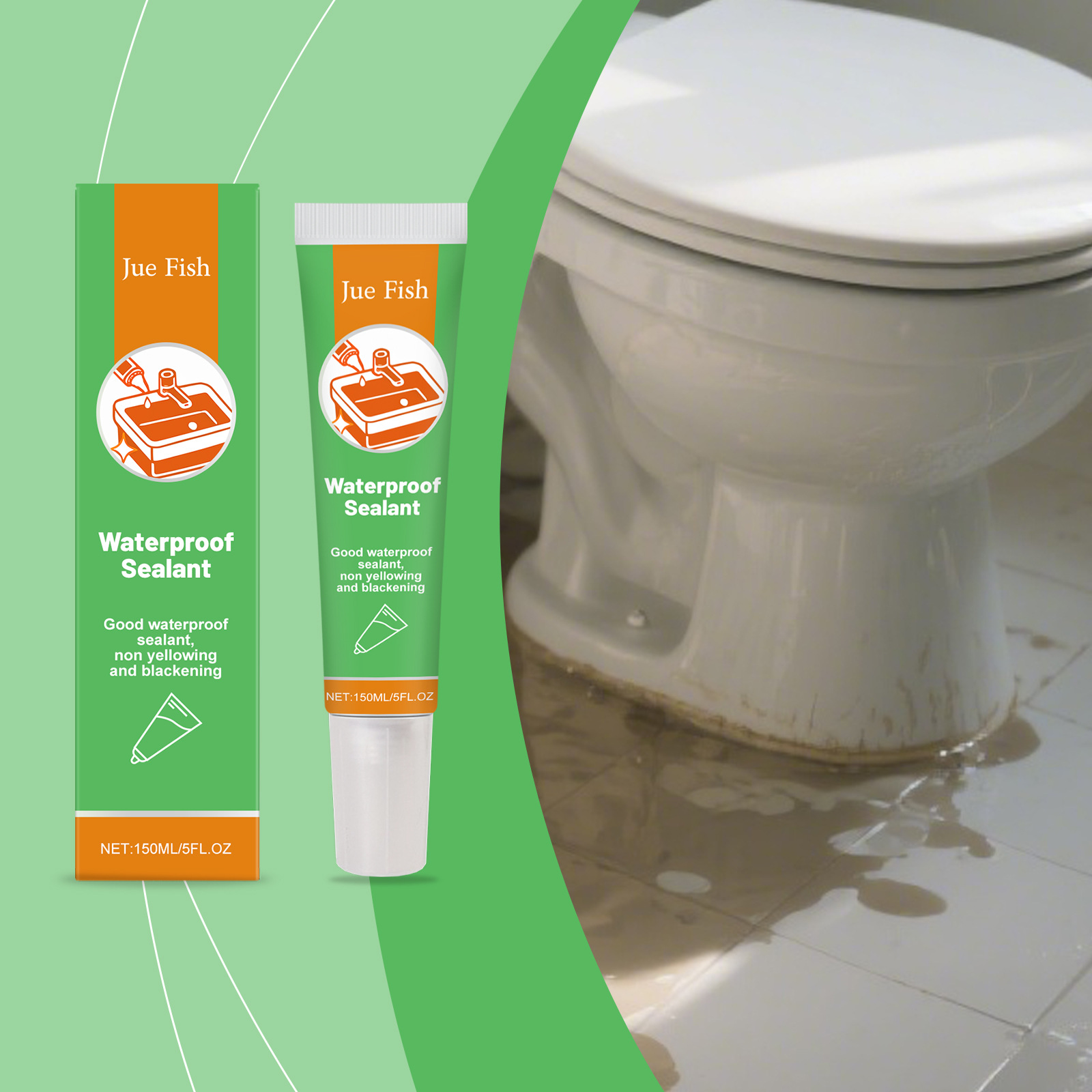 Wasserdichtes Dichtmittel, Wasserdicht, Schimmelresistent, Schnelltrocknend, Geeignet Für Fugen In Küche Und Bad – 150 Ml -- Biemmedue