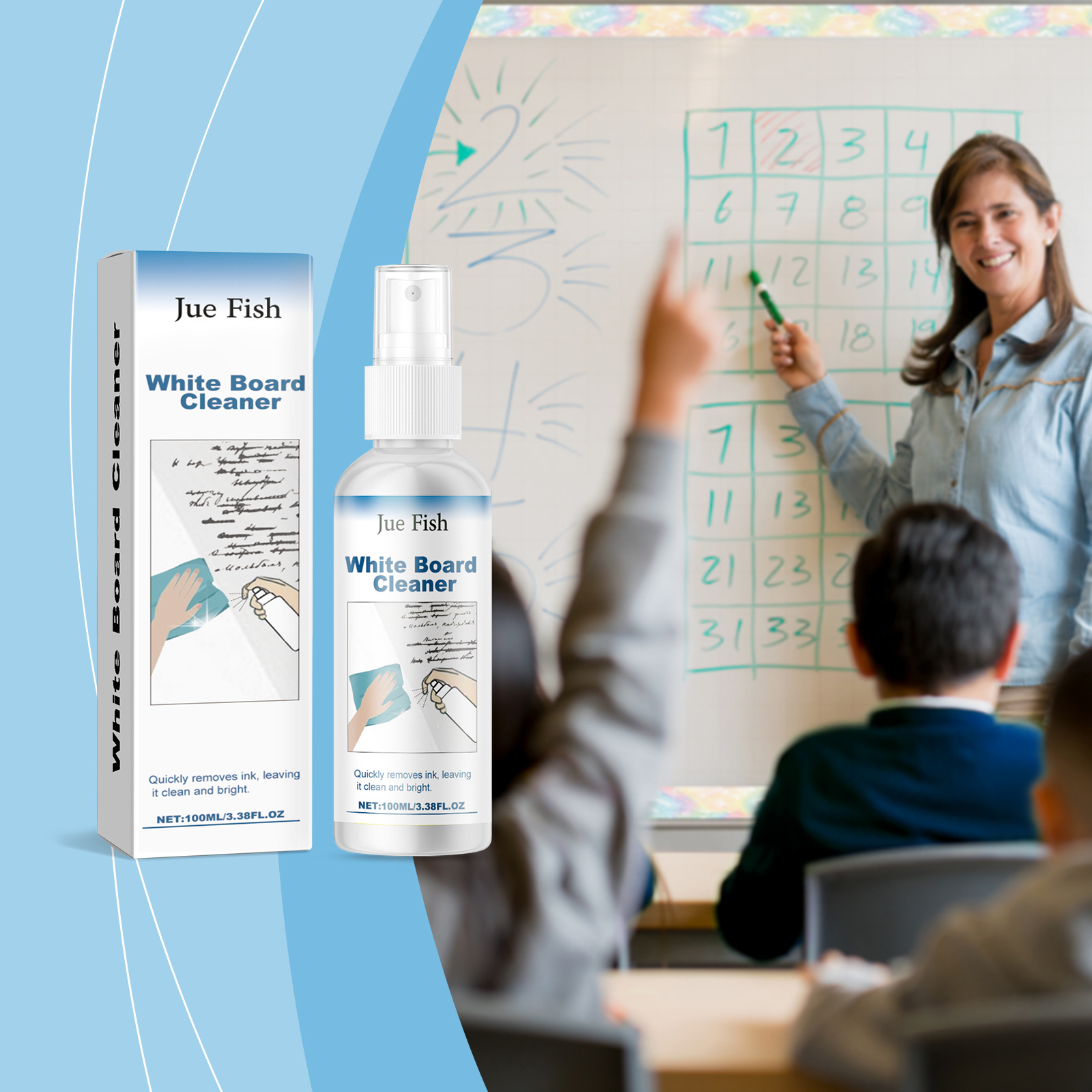 Whiteboard-reiniger, Ölbasierter Whiteboard-tintenlöscher Für Büro/schule – 100 Ml -- Dtekgaz