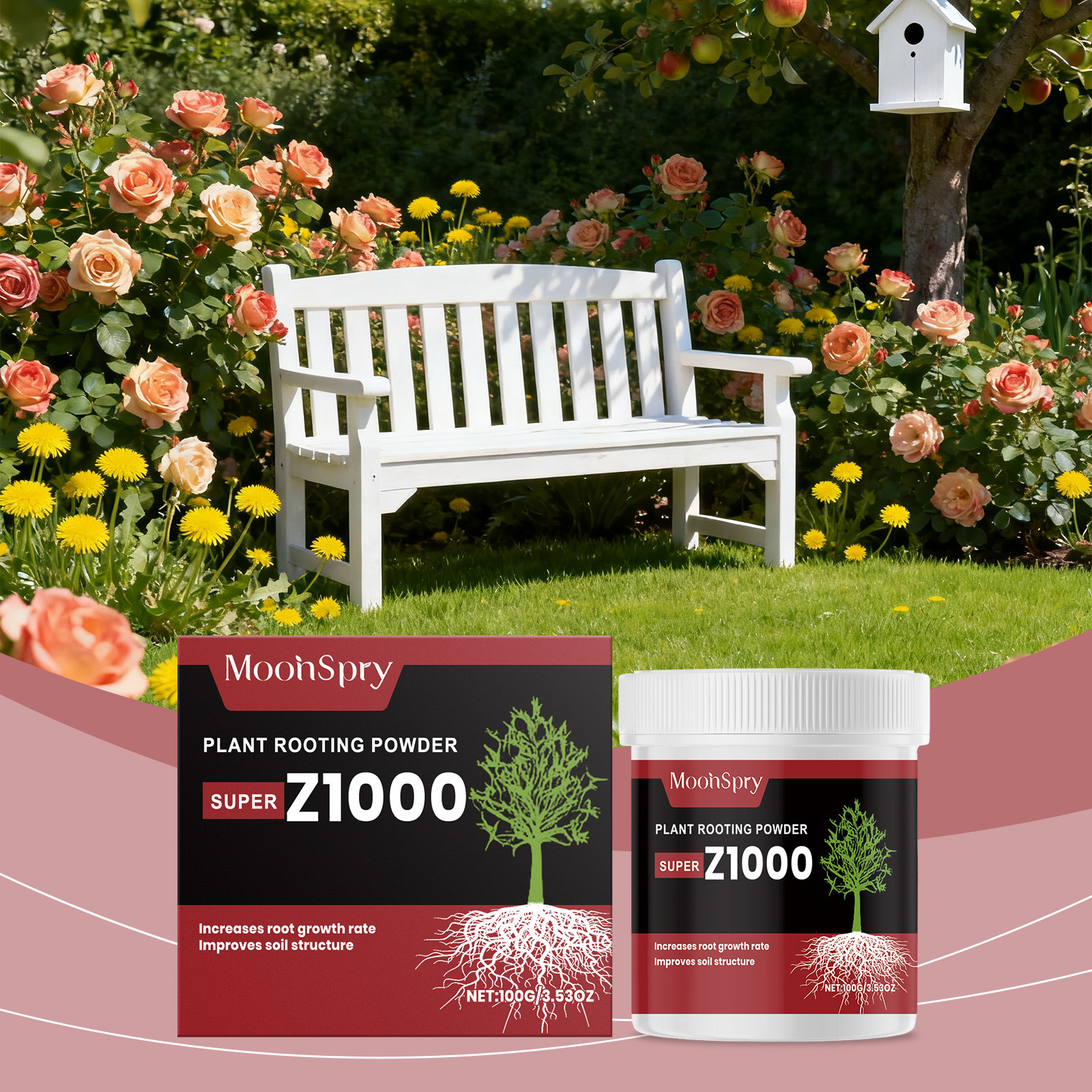 Wurzelbildungspulver Für Pflanzen, Gartenarbeit, Grünpflanzen Und Blumen – Verbessert Die Bodennährstoffe Und Fördert Die Wurzelbildung – 100 G -- Biemmedue