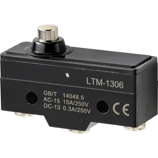 TRU COMPONENTS TC-9201356 Mikroschalter 250 V/AC 15 A 1 x Ein/(Ein) tastend 1 St.