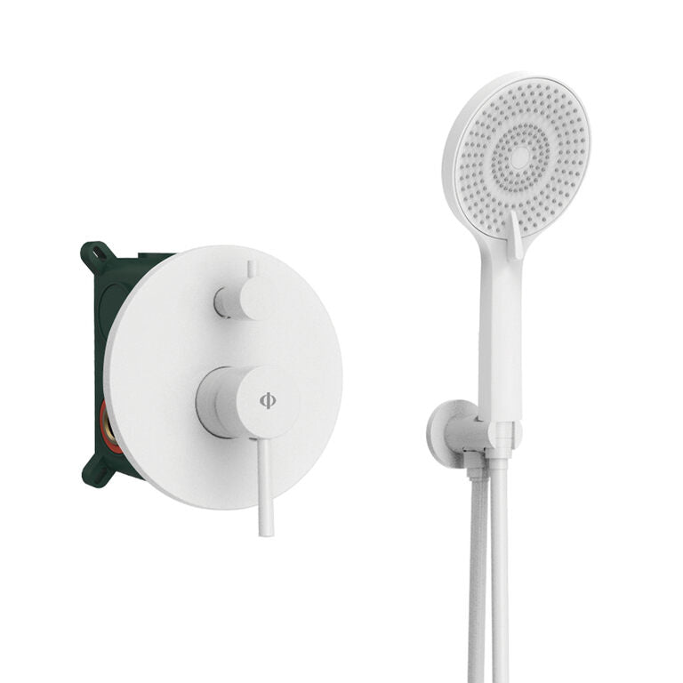Kit Exterior Para Ducha Empotrada Sirio Blanco
