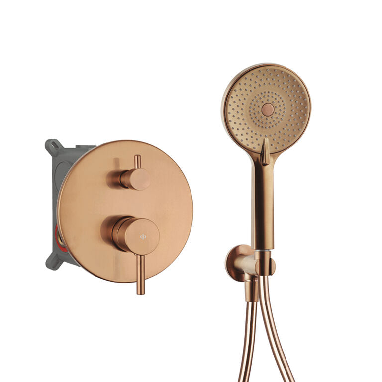 Kit Exterior Para Ducha Empotrada Sirio Cobre