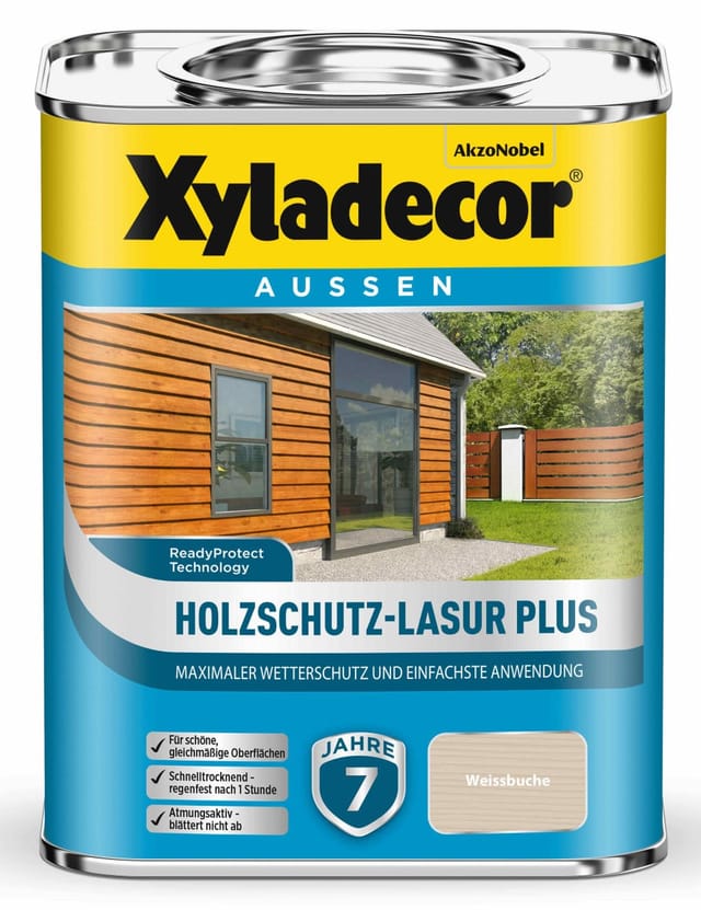 Holschutzlasur Plus, Weissbuche, 750ml - Xyladecor