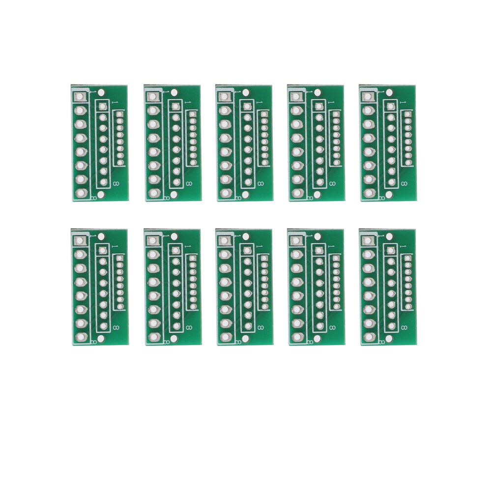 Adapterkarte Für 3-reihiges Funkmodul, 10 Stück, 8-polig Und 24-loch-karte