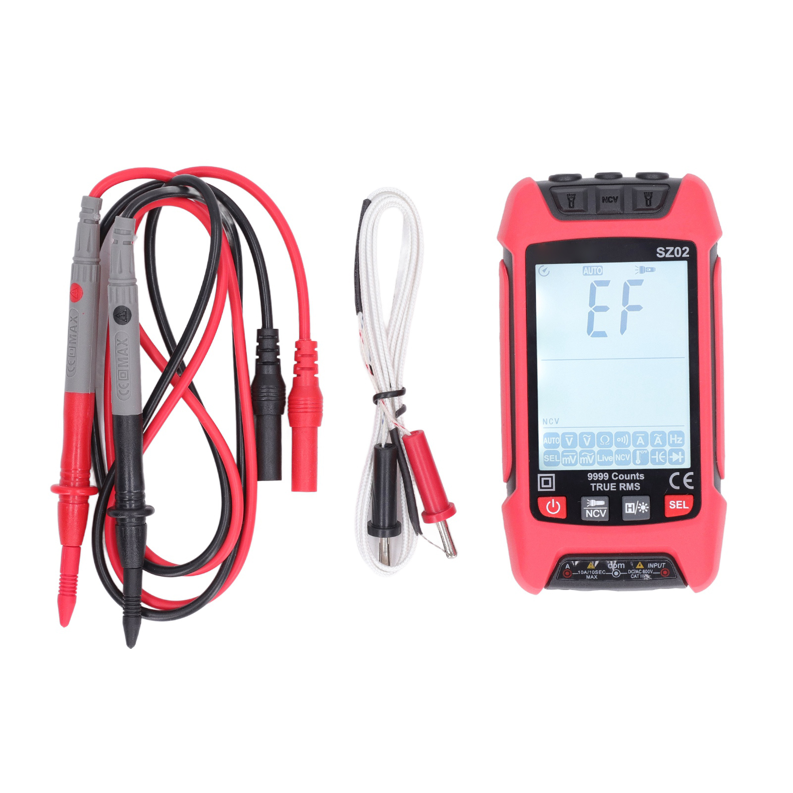 Intelligentes Anti-burn-digitalmultimeter, Automatisches Hintergrundbeleuchtetes Lcd-display, Ncv-volt-amperemeter Mit Diodenkondensator.