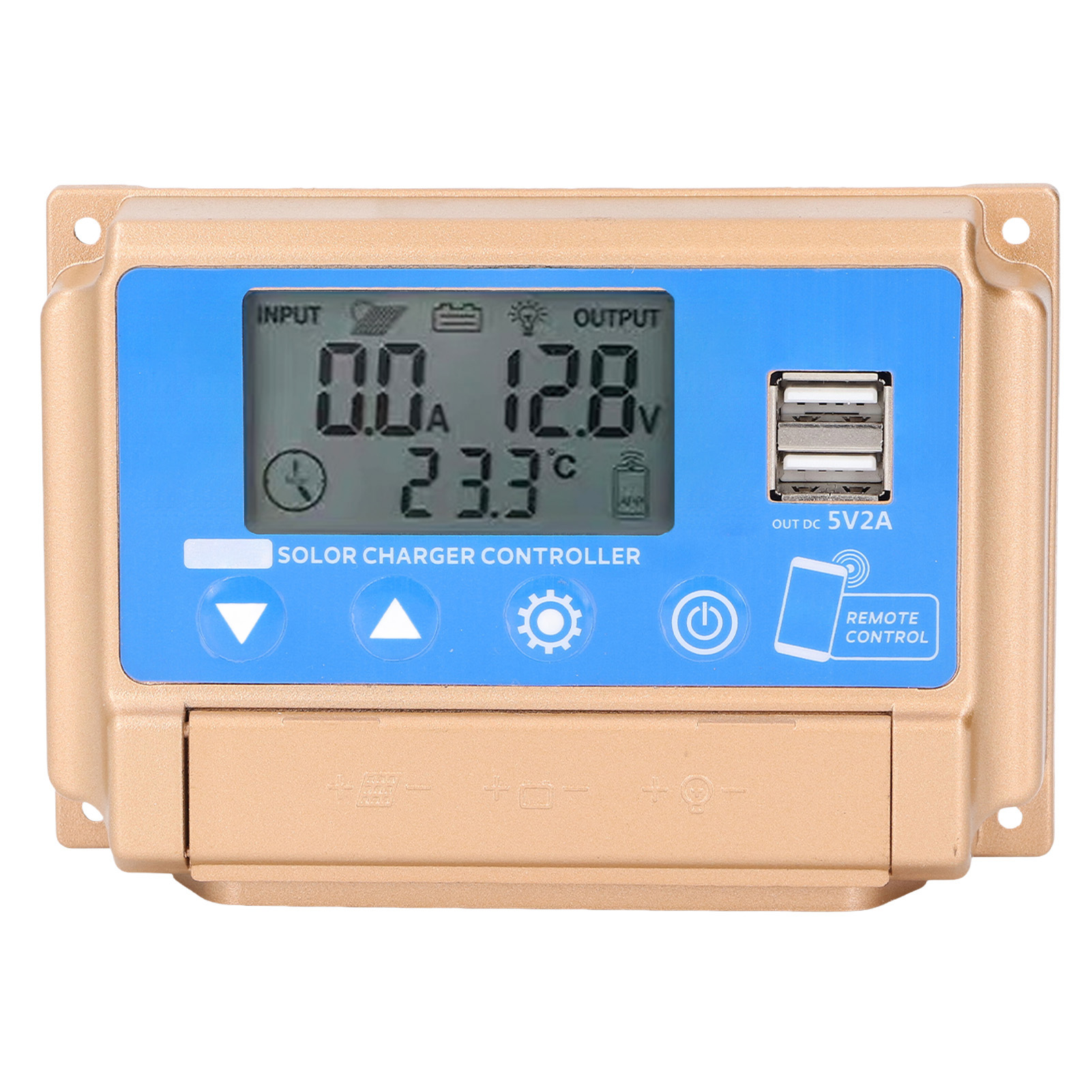 Intelligenter Dual-usb-mppt-solarladeregler Mit Bluetooth, 12 V, 24 V, 30 A.