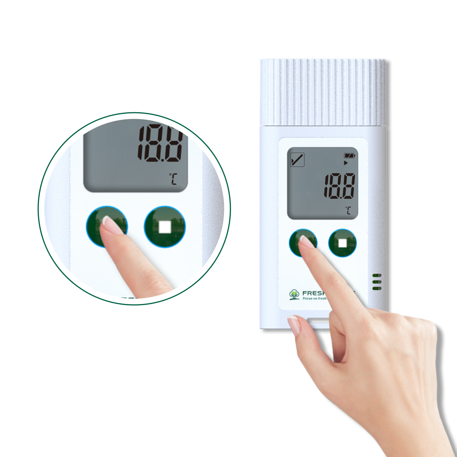 Usb-temperaturrekorder, Kühlhauslagerung Für Obst, Kühlketten-transportrekorder, Hohe Datenkapazität Mit Pc-export, Pdf/csv-berichte, Automatische Generierungsfunktion.