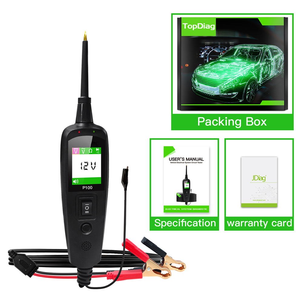 Kfz-schaltungsprüfer Power Probe Kit Hochleistungs-kfz-spannungs-/diagnosegerät 12/24v Komponentenaktivierung Mit Überlast-/kurzschlussschutz Für Wartung Und Reparatur.