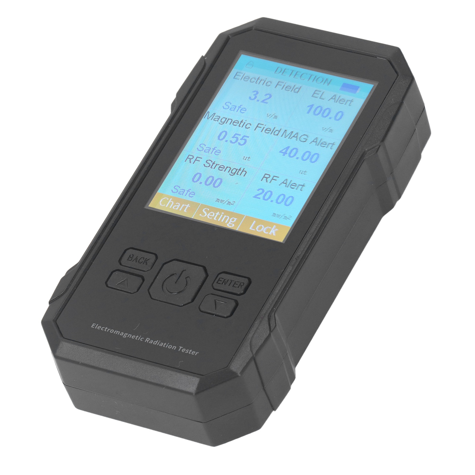 Emf-tester Hochpräziser Elektromagnetischer Feldstrahlungsdetektor Für Küche, Büro, Industrie, Geisterjagd, Schwarz.