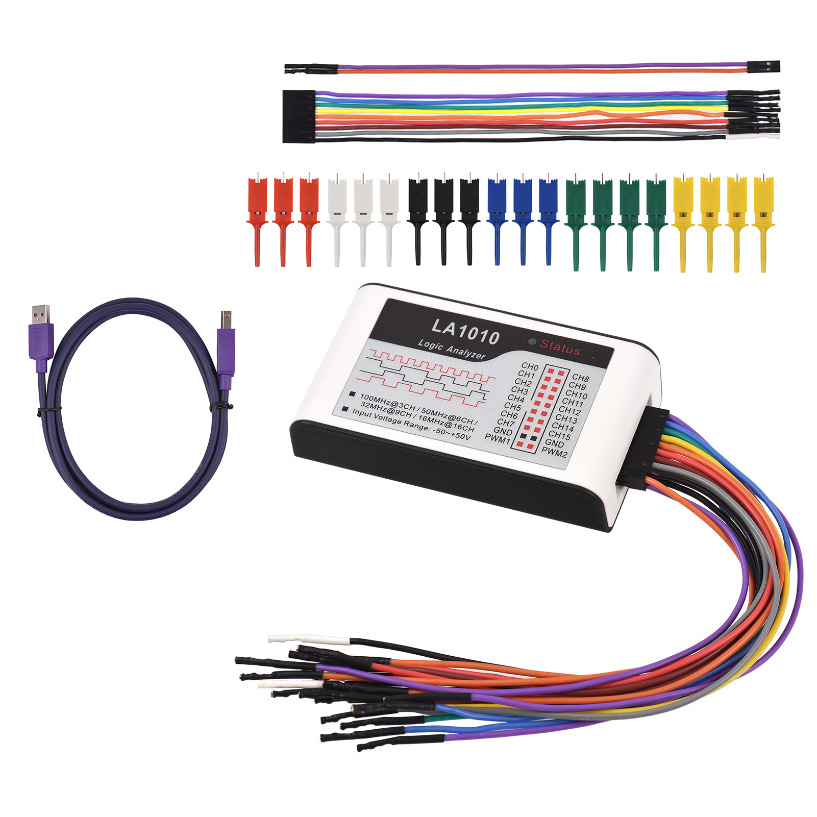 16-kanal-logikanalysator, 100 Mhz Abtastrate, Usb-basiert.